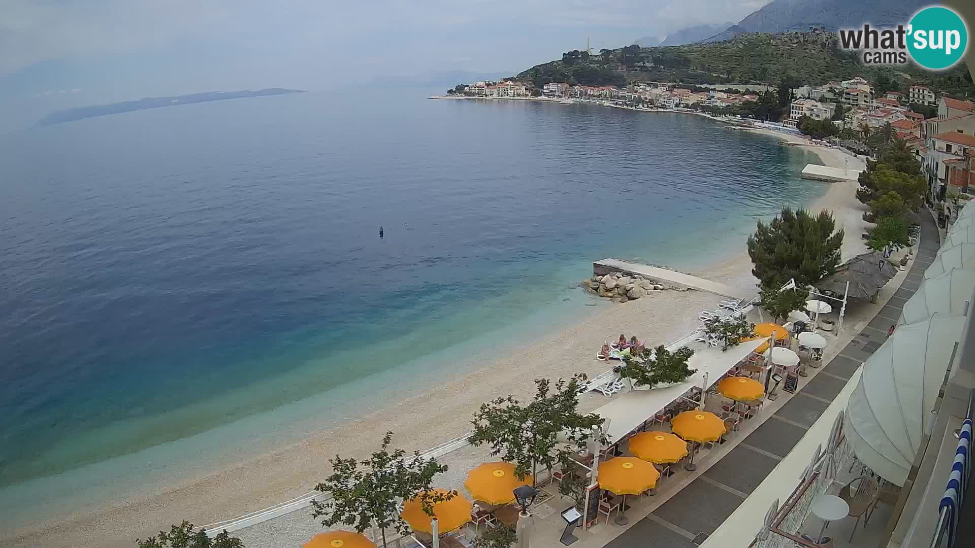 Podgora webcam – panorama beach – Dalmatia – Croatia