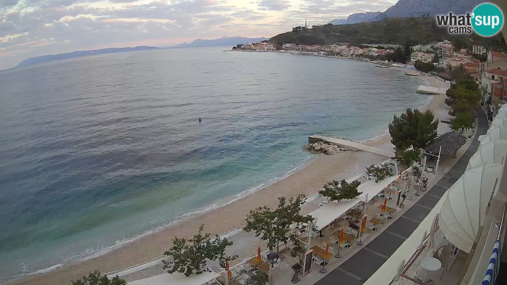 Podgora webcam – panorama beach – Dalmatia – Croatia