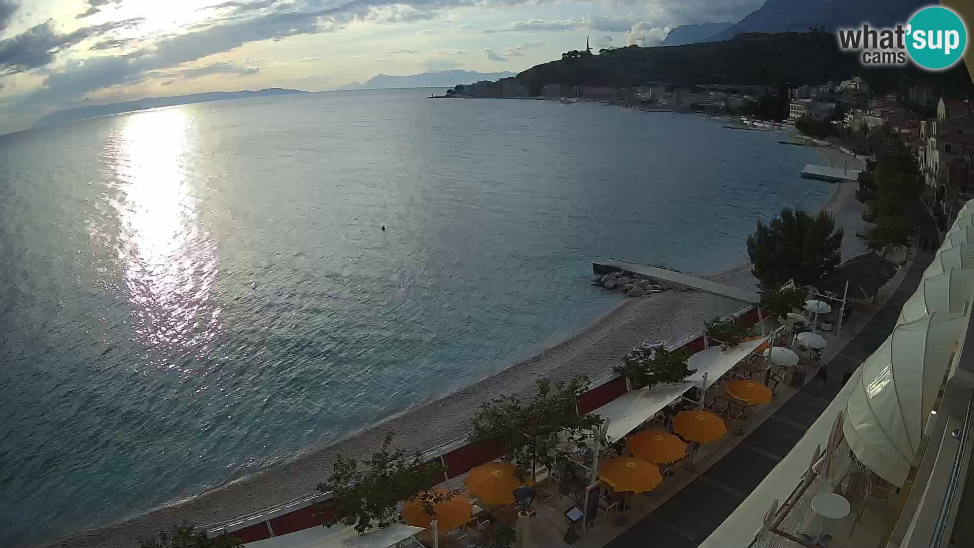 Panorama strand in Podgora