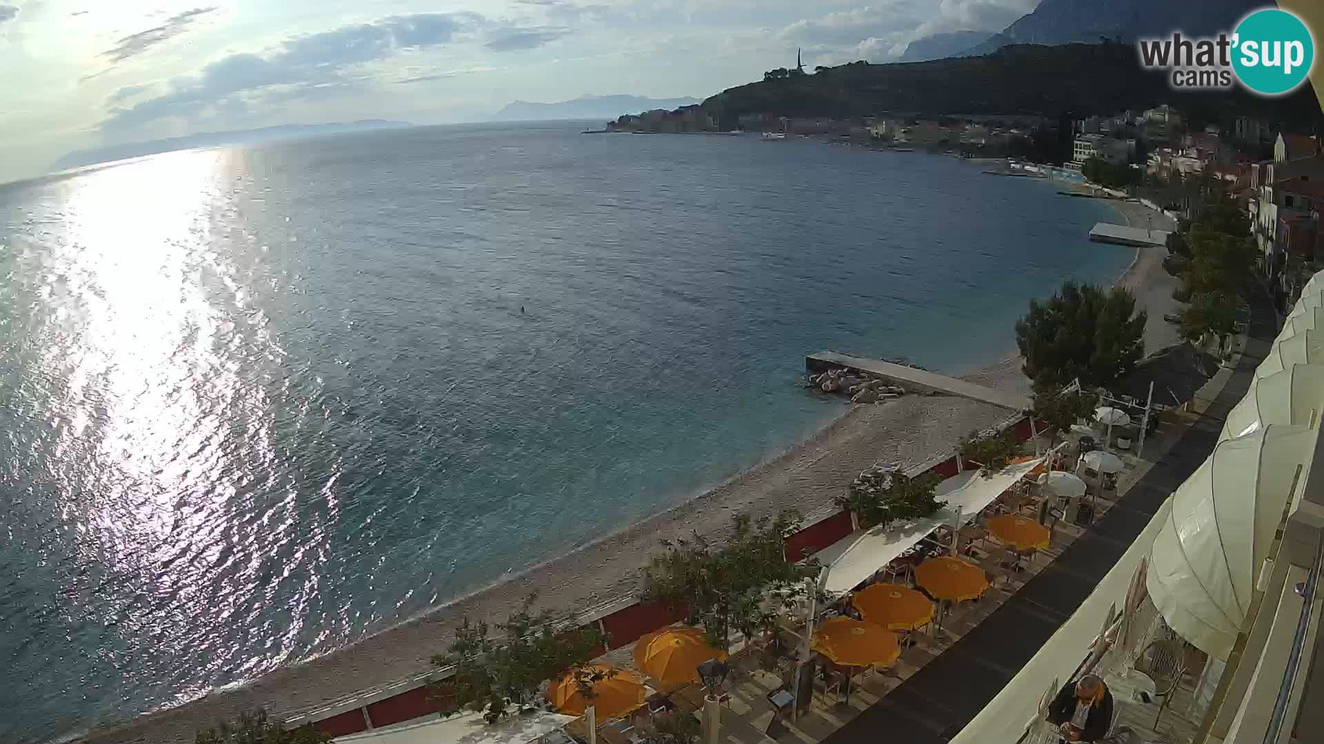 Podgora webcam – panorama beach – Dalmatia – Croatia