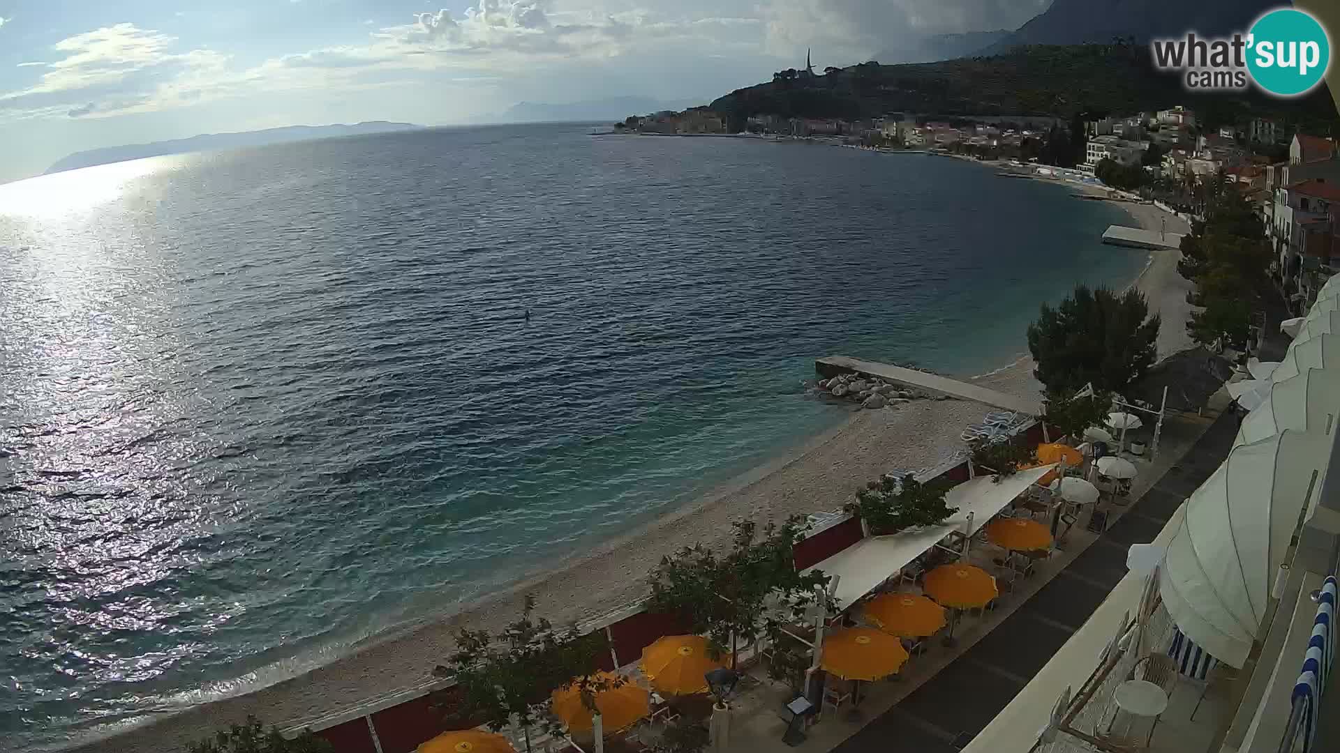 Podgora webcam – panorama beach – Dalmatia – Croatia