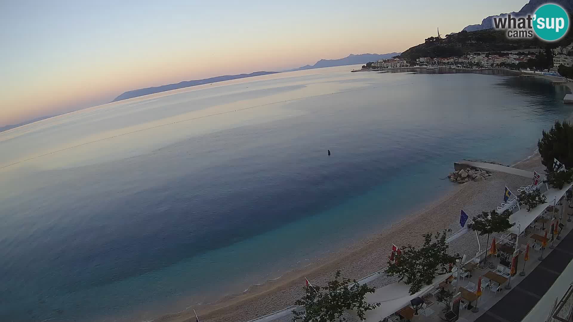 Panorama strand in Podgora