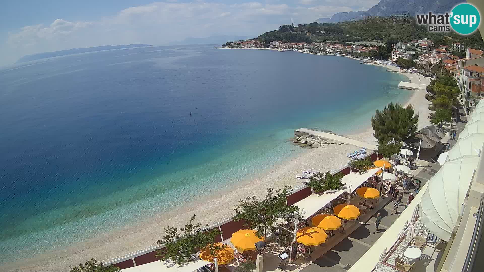 Podgora webcam – panorama beach – Dalmatia – Croatia