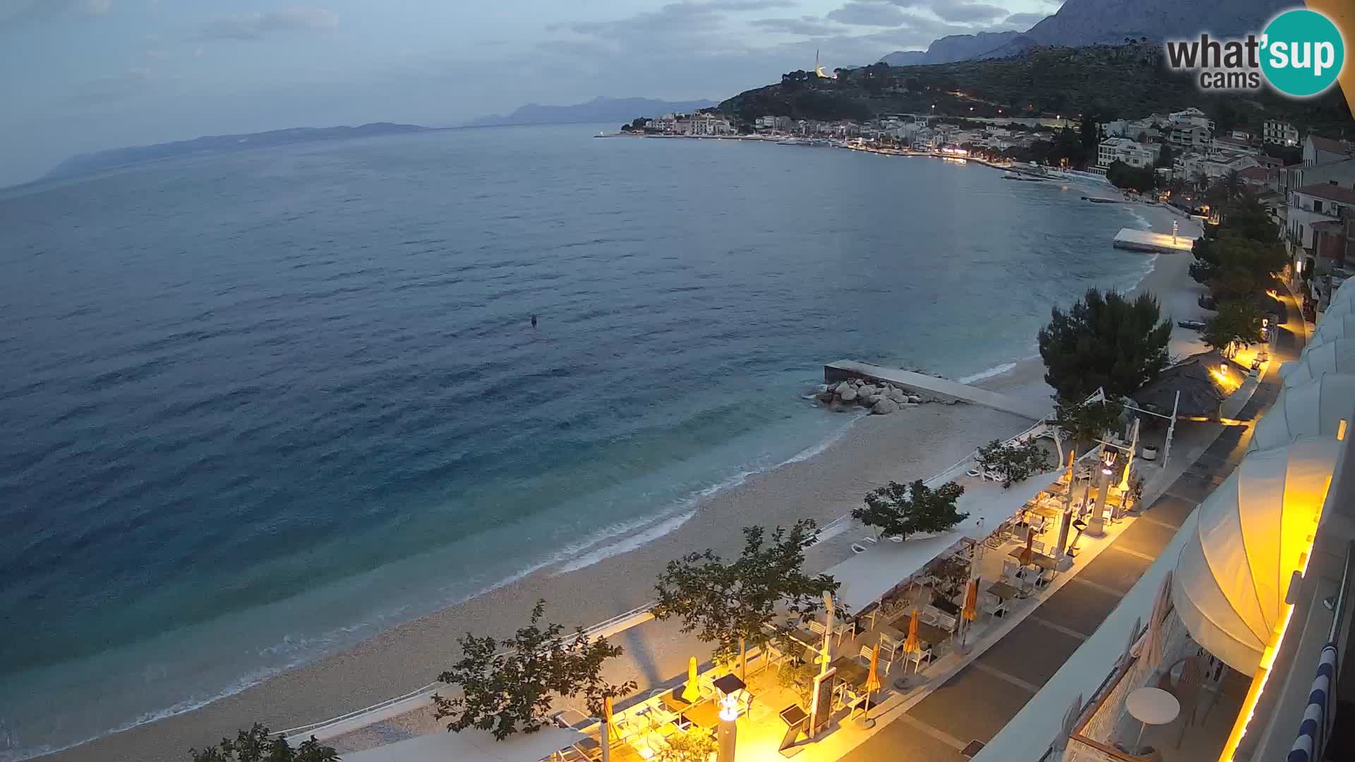 Podgora webcam – panorama beach – Dalmatia – Croatia