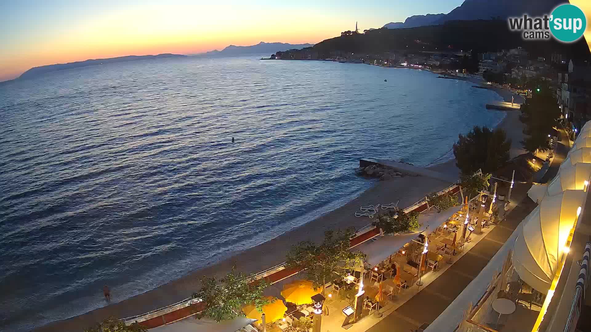 Panorama strand in Podgora