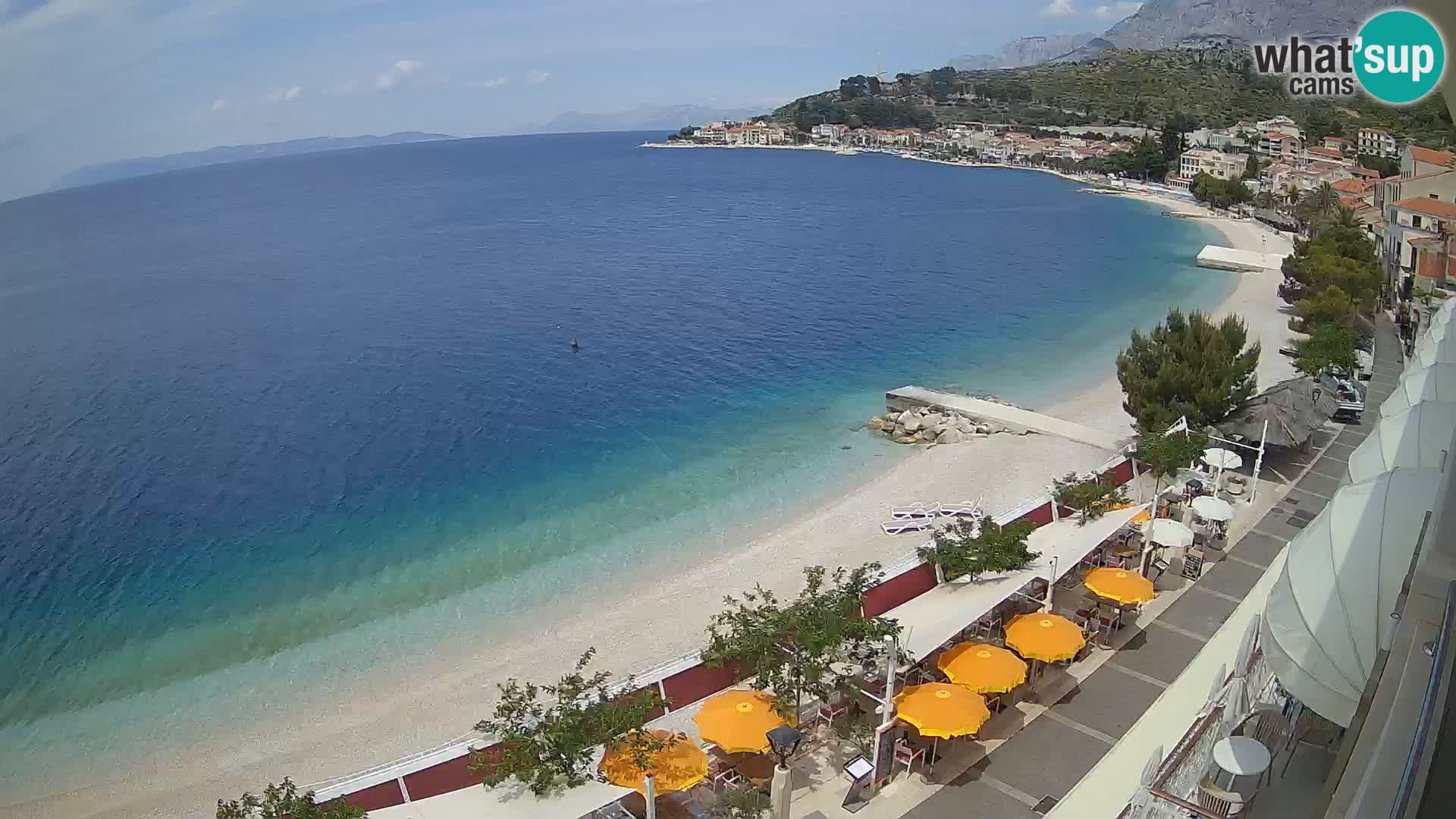 Vista de la playa in Podgora