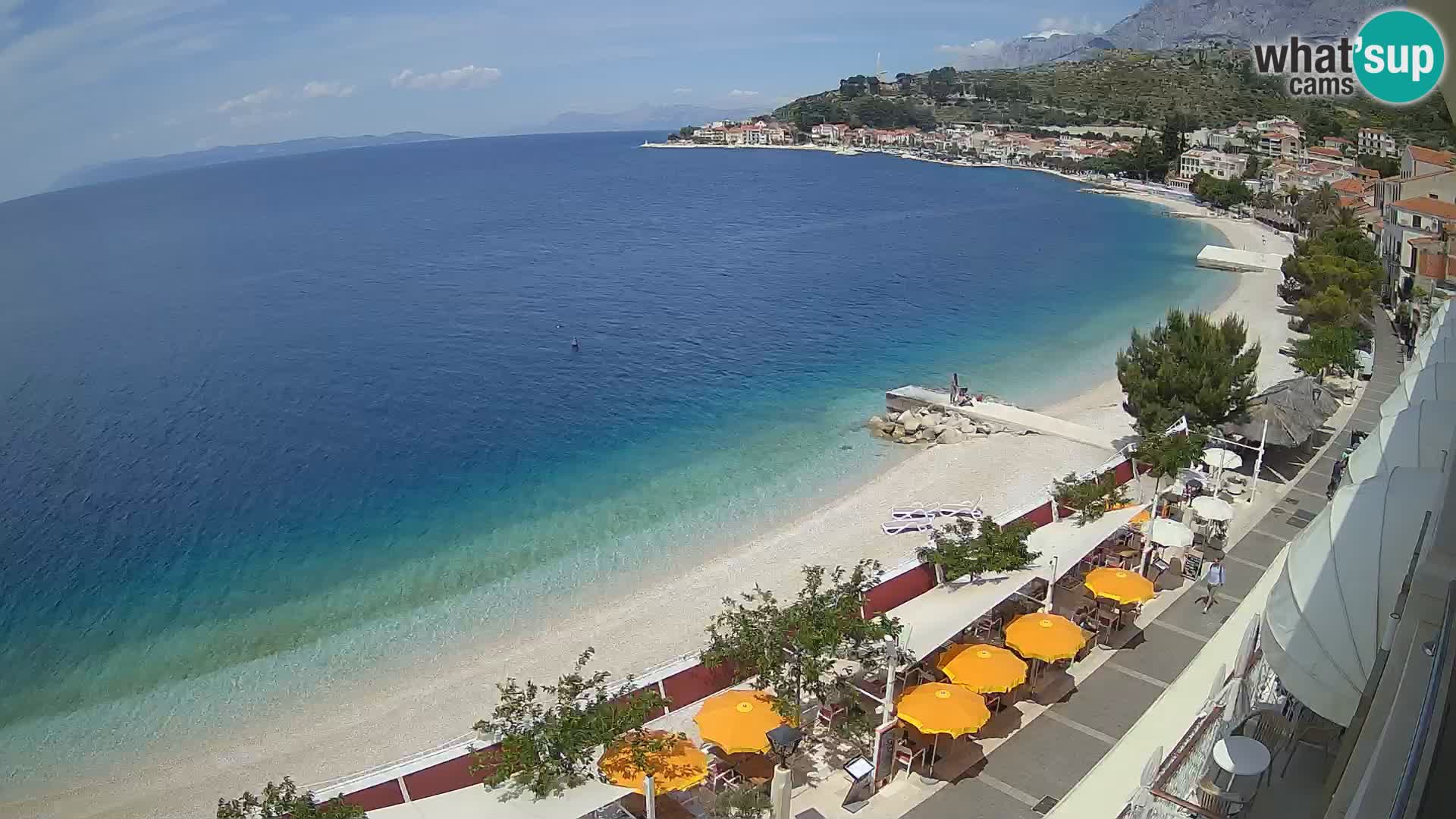 Panorama strand in Podgora
