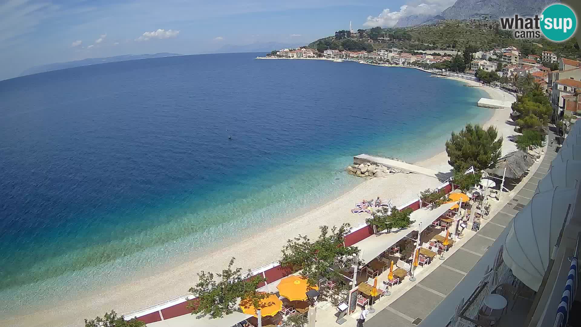 Podgora webcam – panorama beach – Dalmatia – Croatia