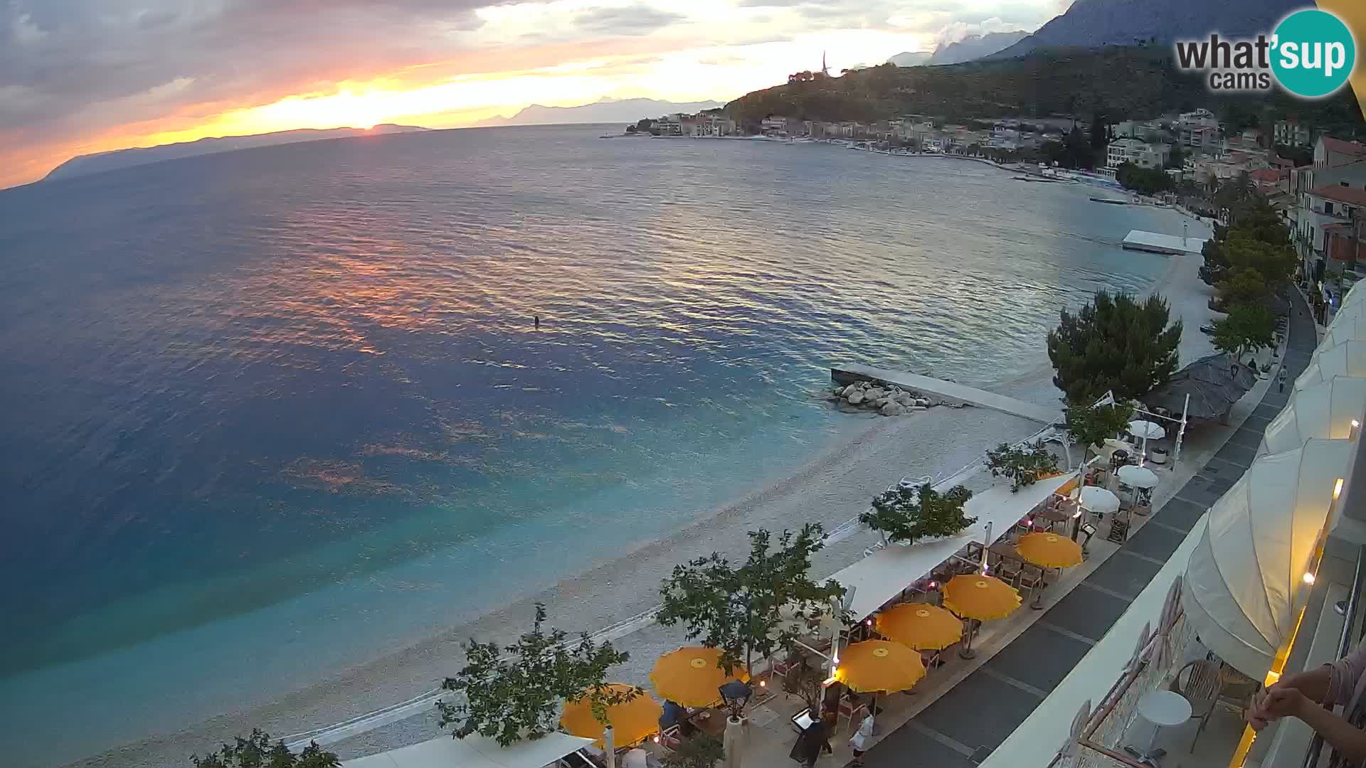 Podgora webcam – panorama beach – Dalmatia – Croatia