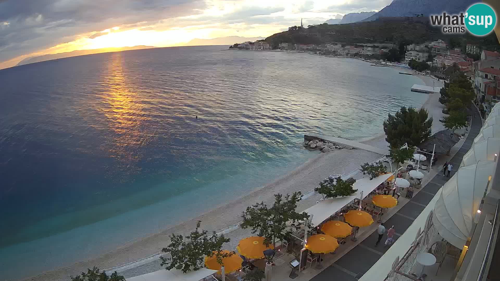 Panorama strand in Podgora