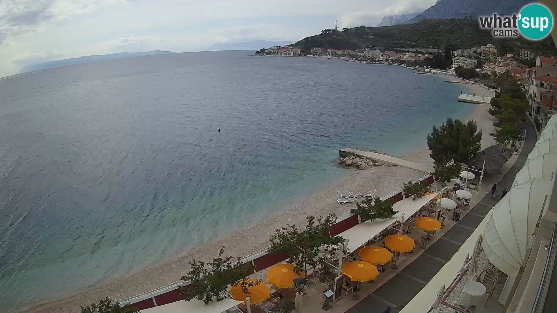 Podgora webcam – panorama beach – Dalmatia – Croatia