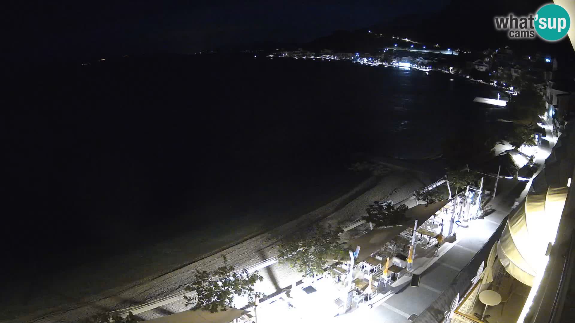 Panorama della spiaggia a Podgora