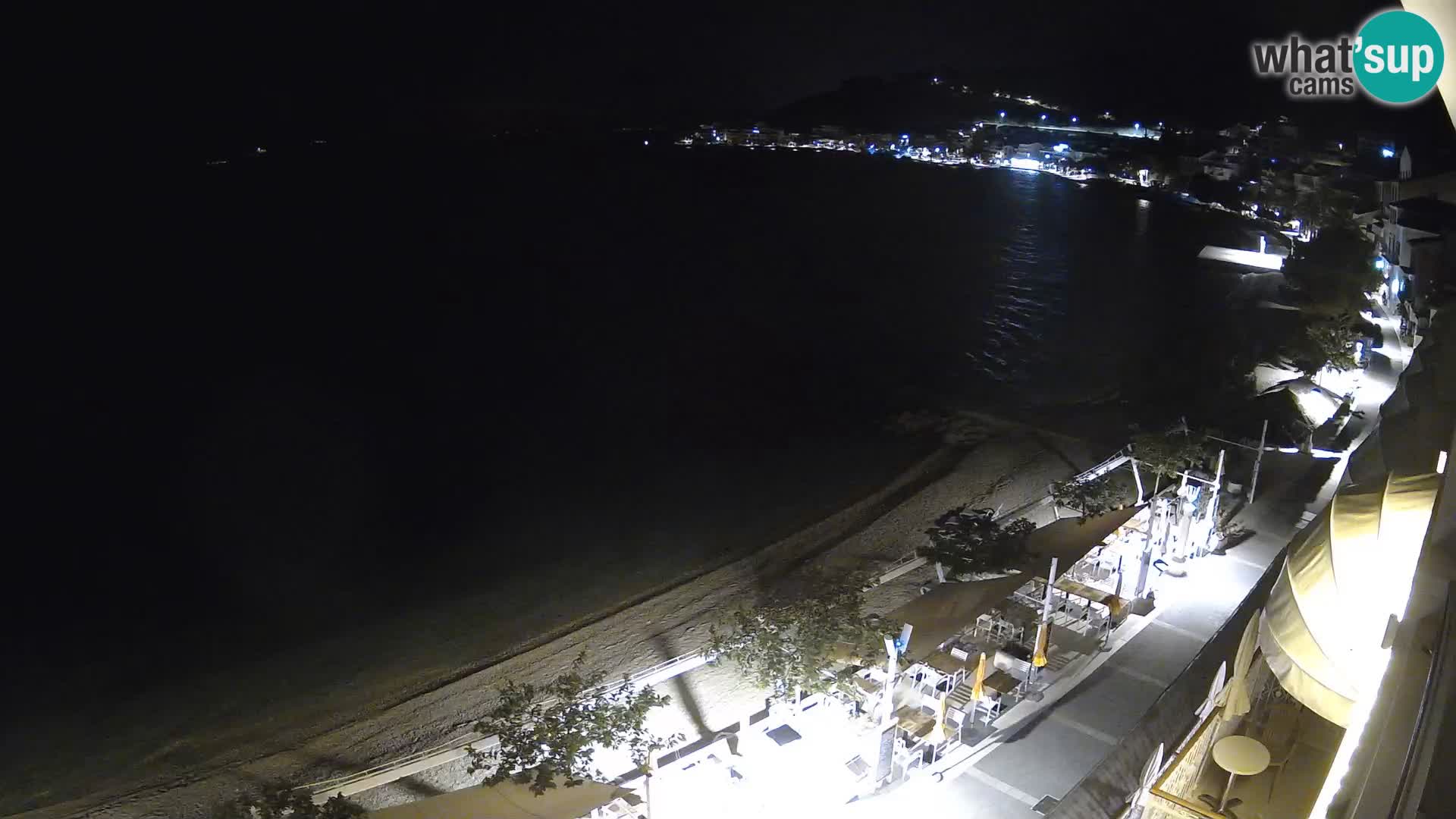 Razgled na plažo v Podgori