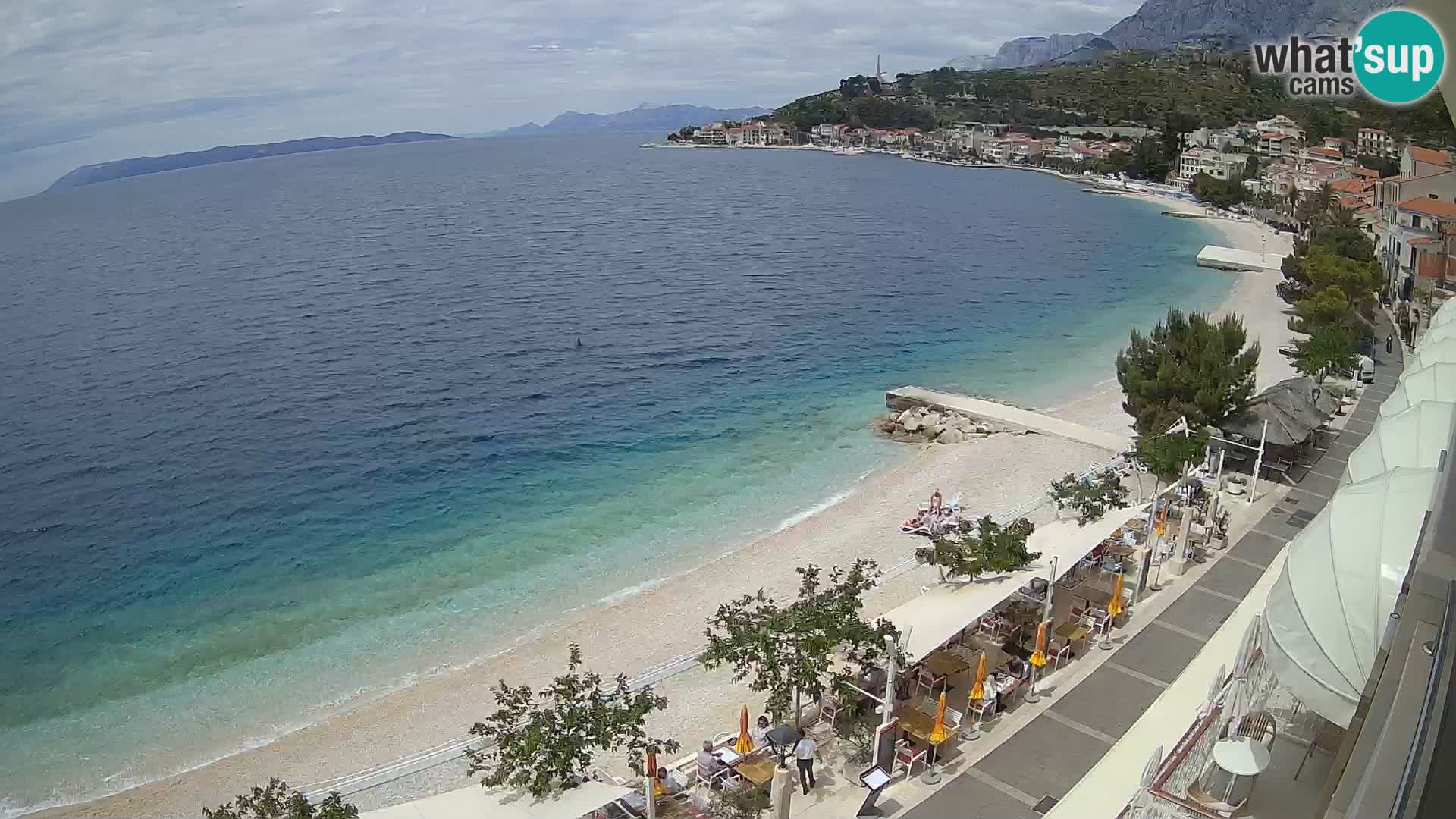 Podgora webcam – panorama beach – Dalmatia – Croatia