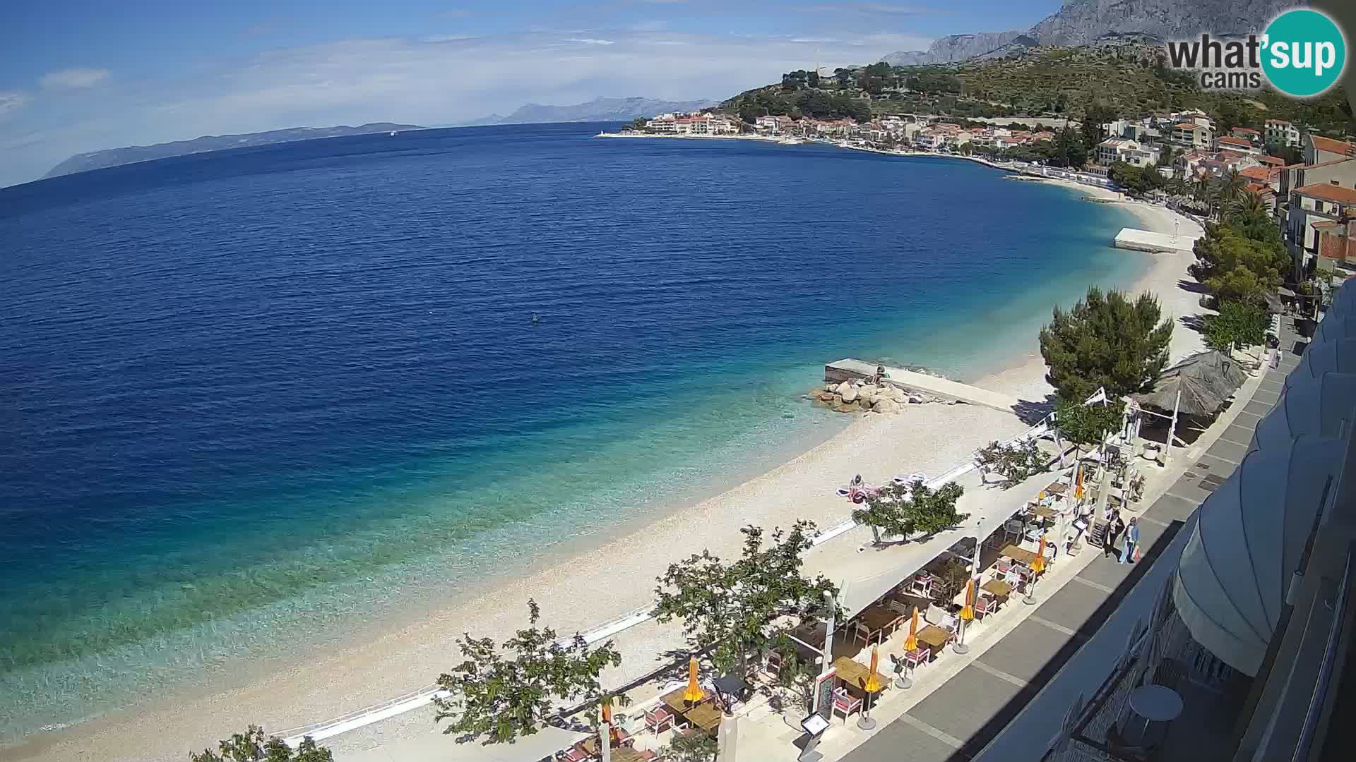 Panorama strand in Podgora