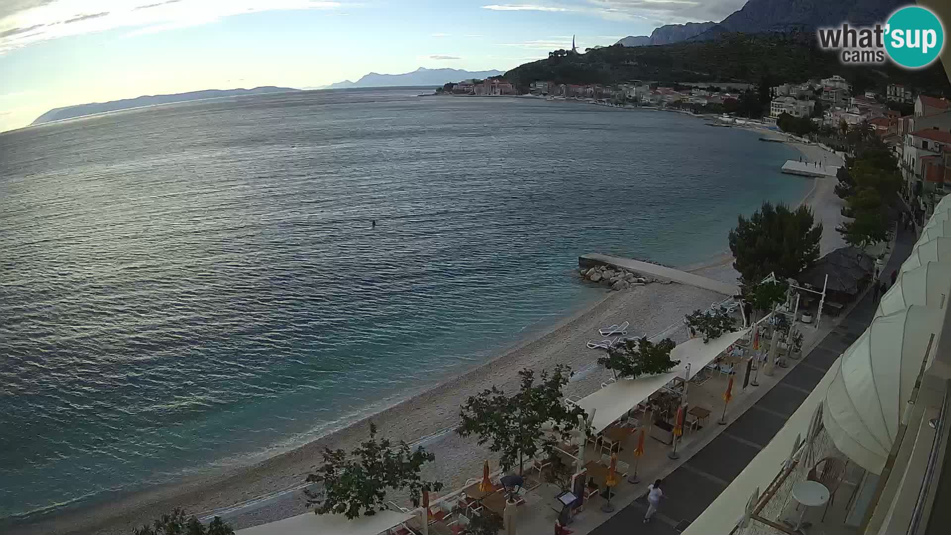 Podgora webcam – panorama beach – Dalmatia – Croatia