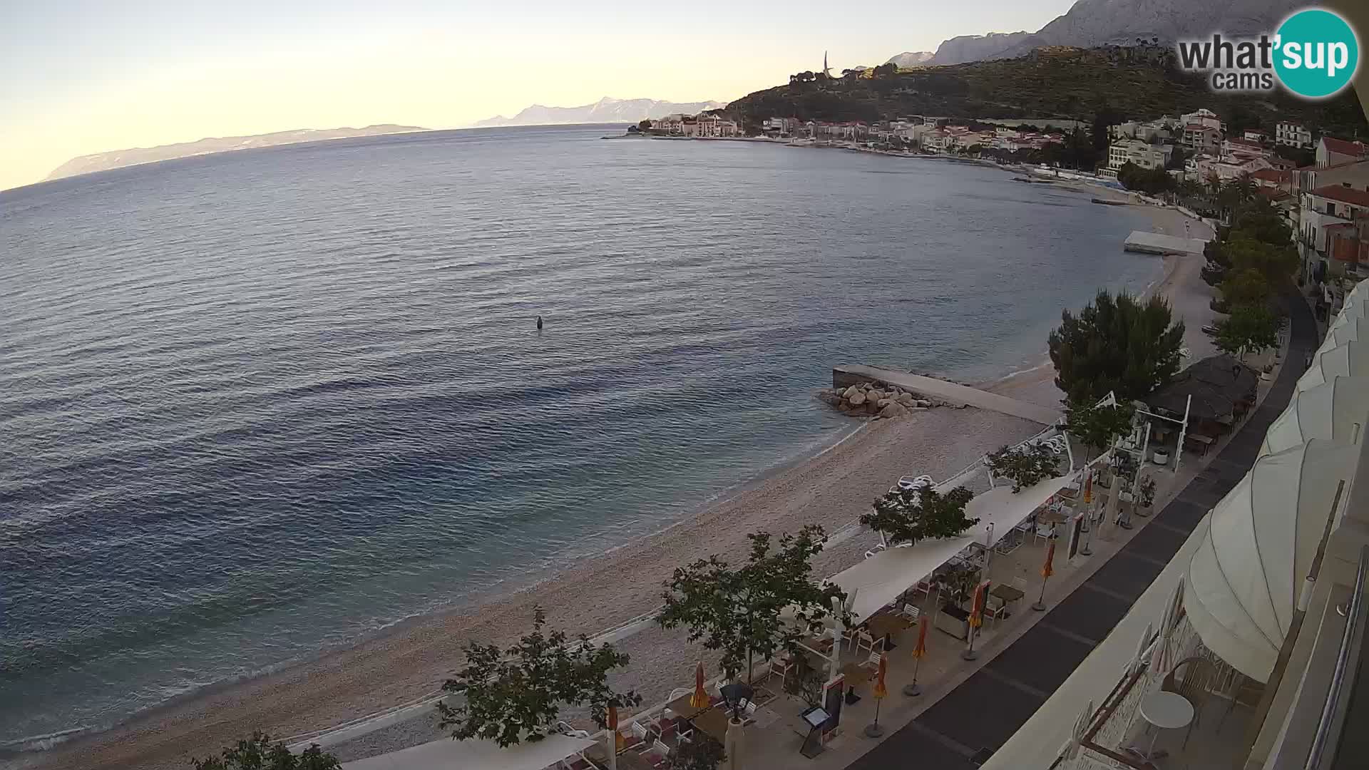 Podgora webcam – panorama beach – Dalmatia – Croatia