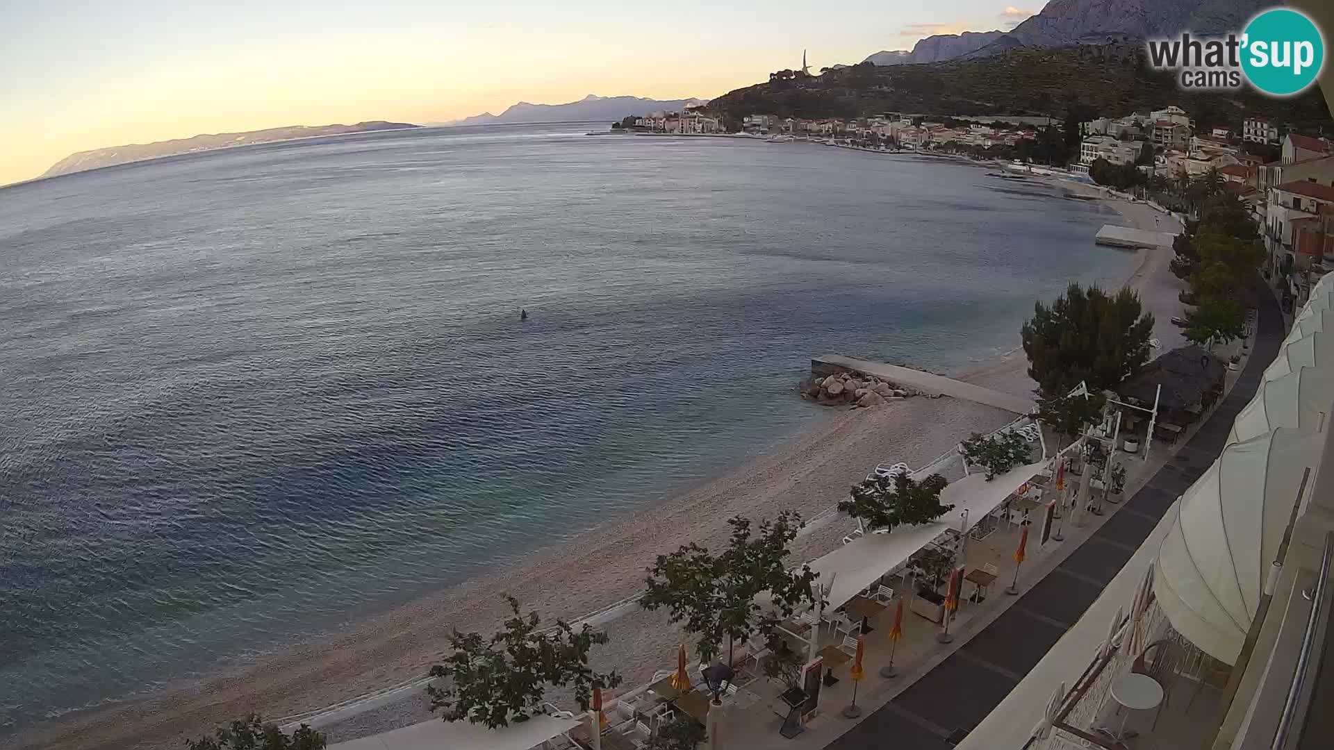 Podgora webcam – panorama beach – Dalmatia – Croatia