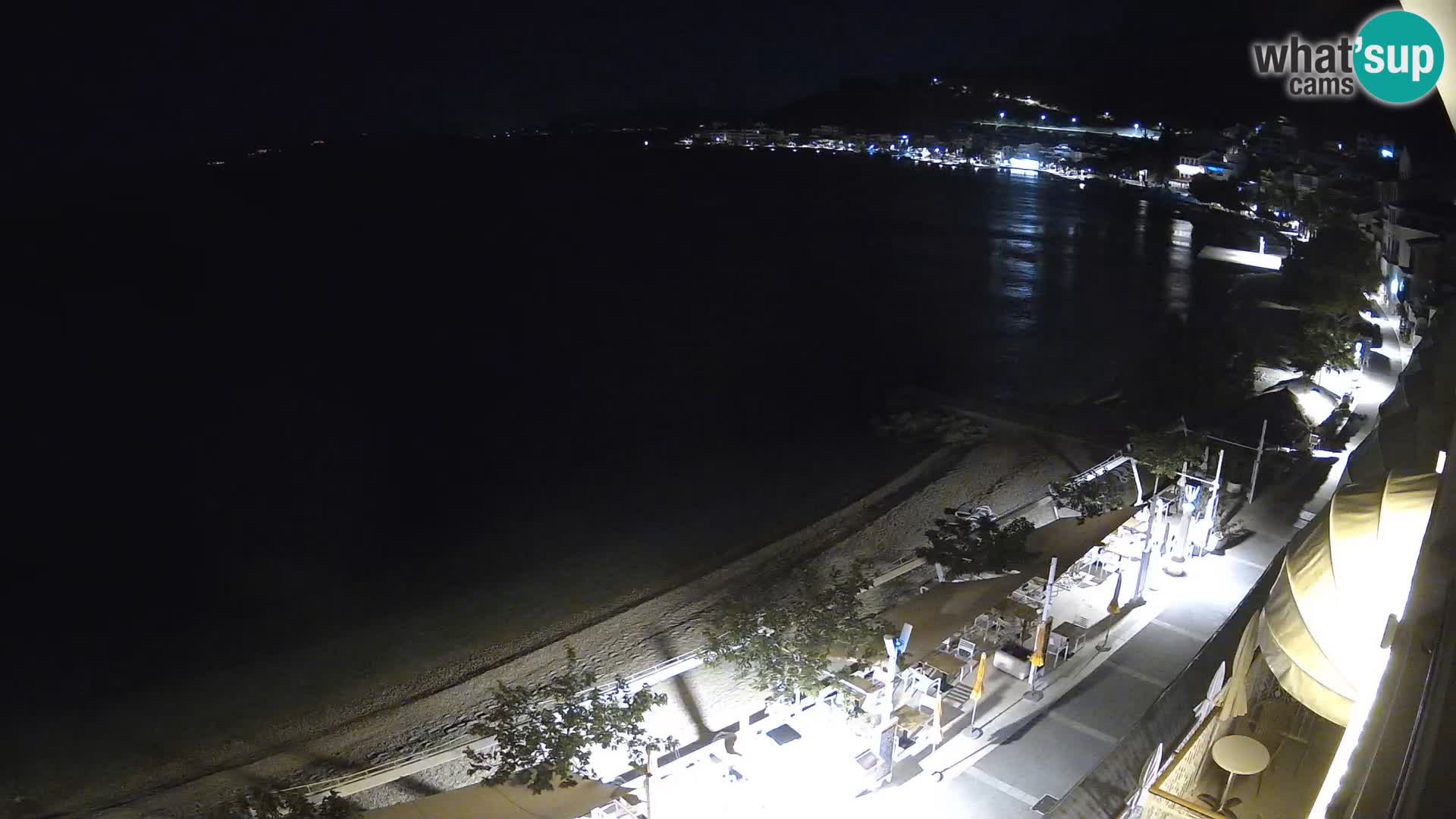 Podgora webcam – panorama beach – Dalmatia – Croatia