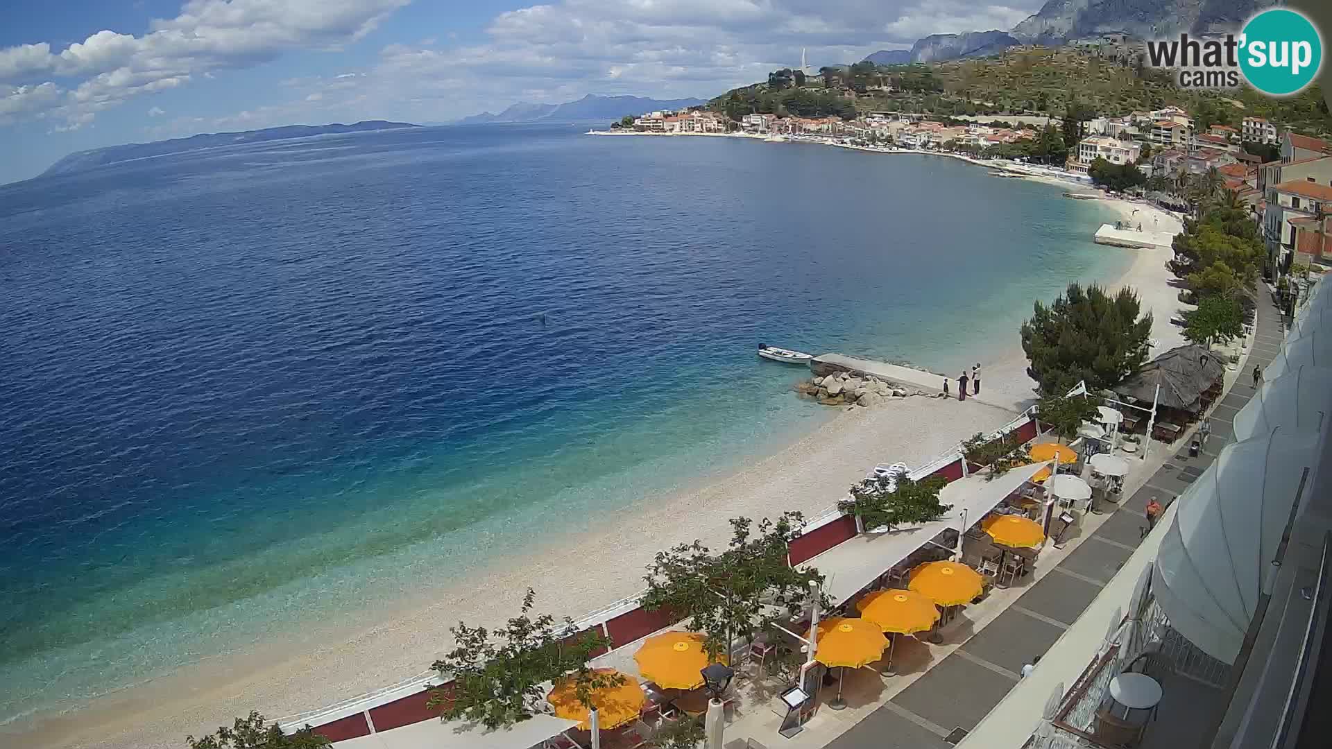 Podgora webcam – panorama beach – Dalmatia – Croatia