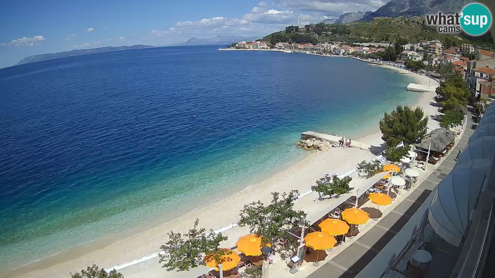 Vista de la playa in Podgora