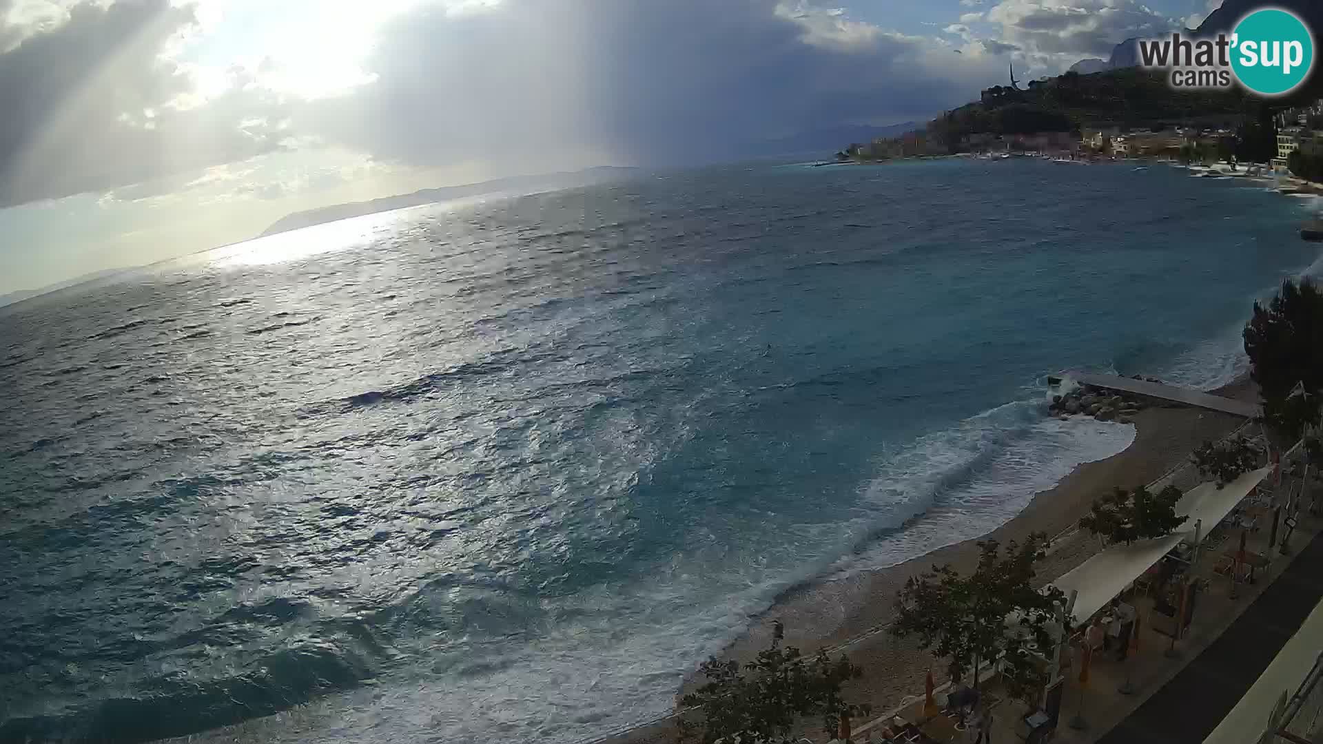 Podgora webcam – panorama beach – Dalmatia – Croatia