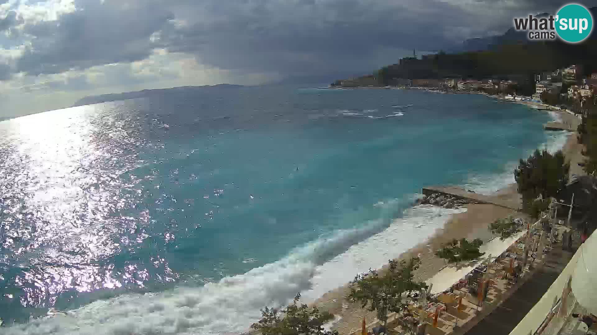 Podgora webcam – panorama beach – Dalmatia – Croatia