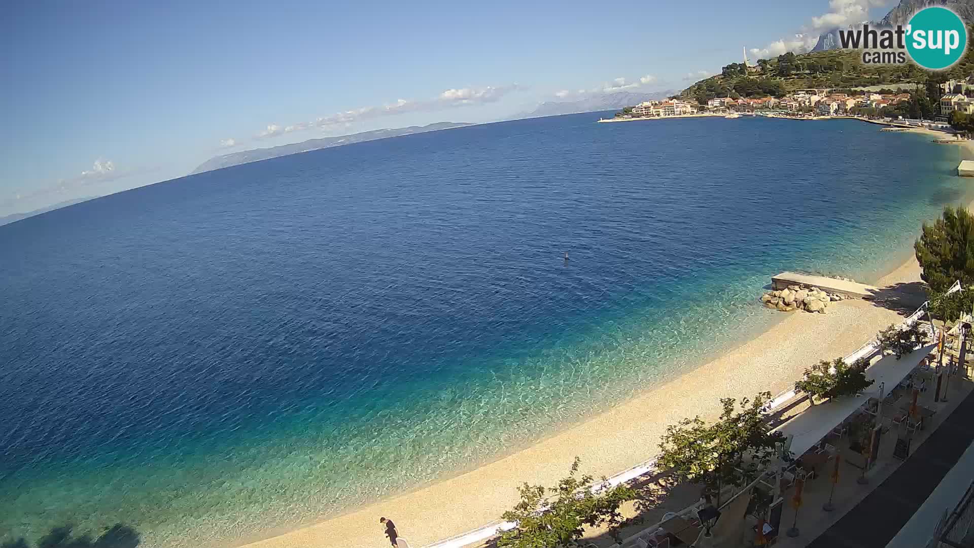 Panorama strand in Podgora
