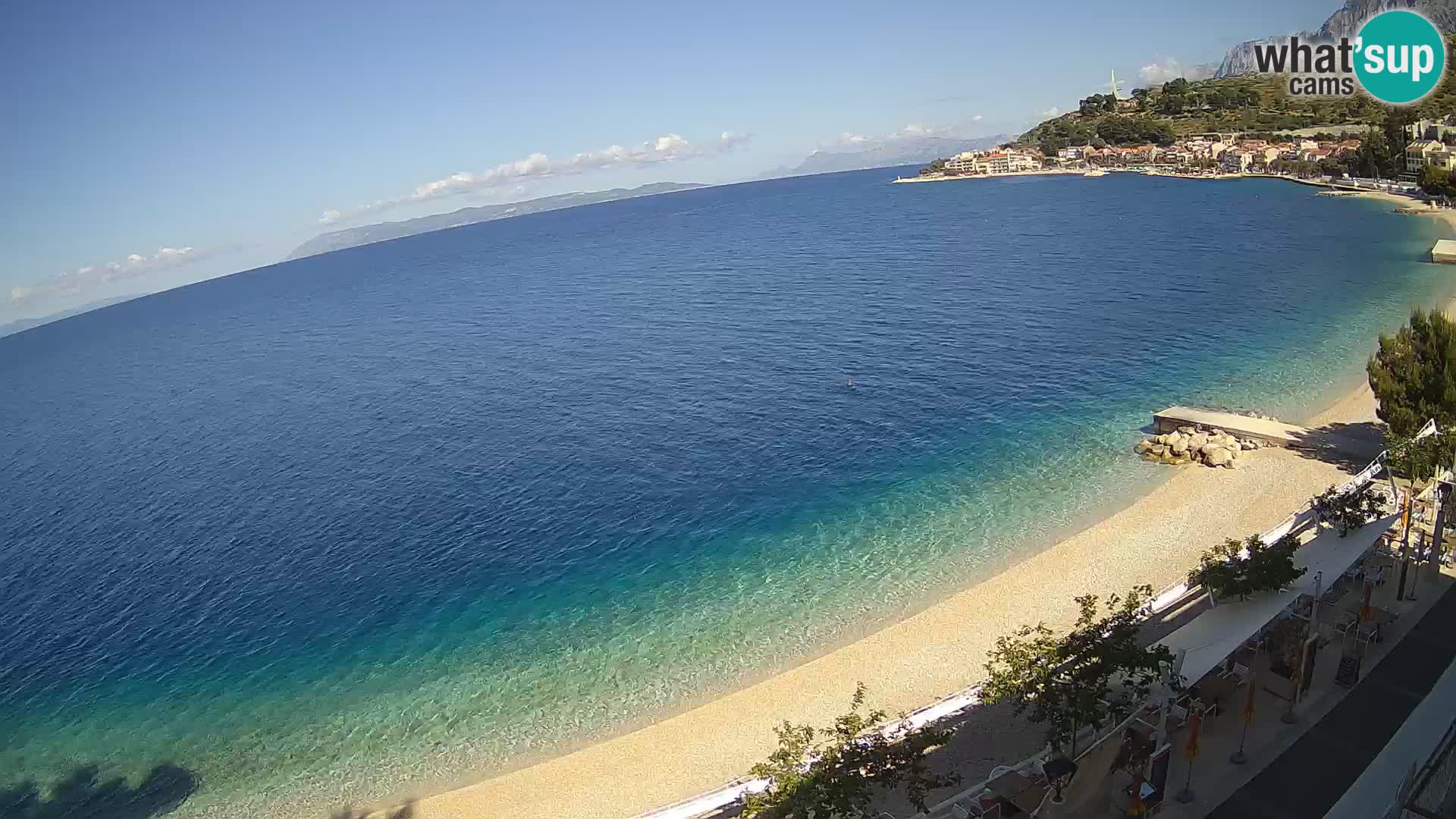 Pogled na plažu Podgori