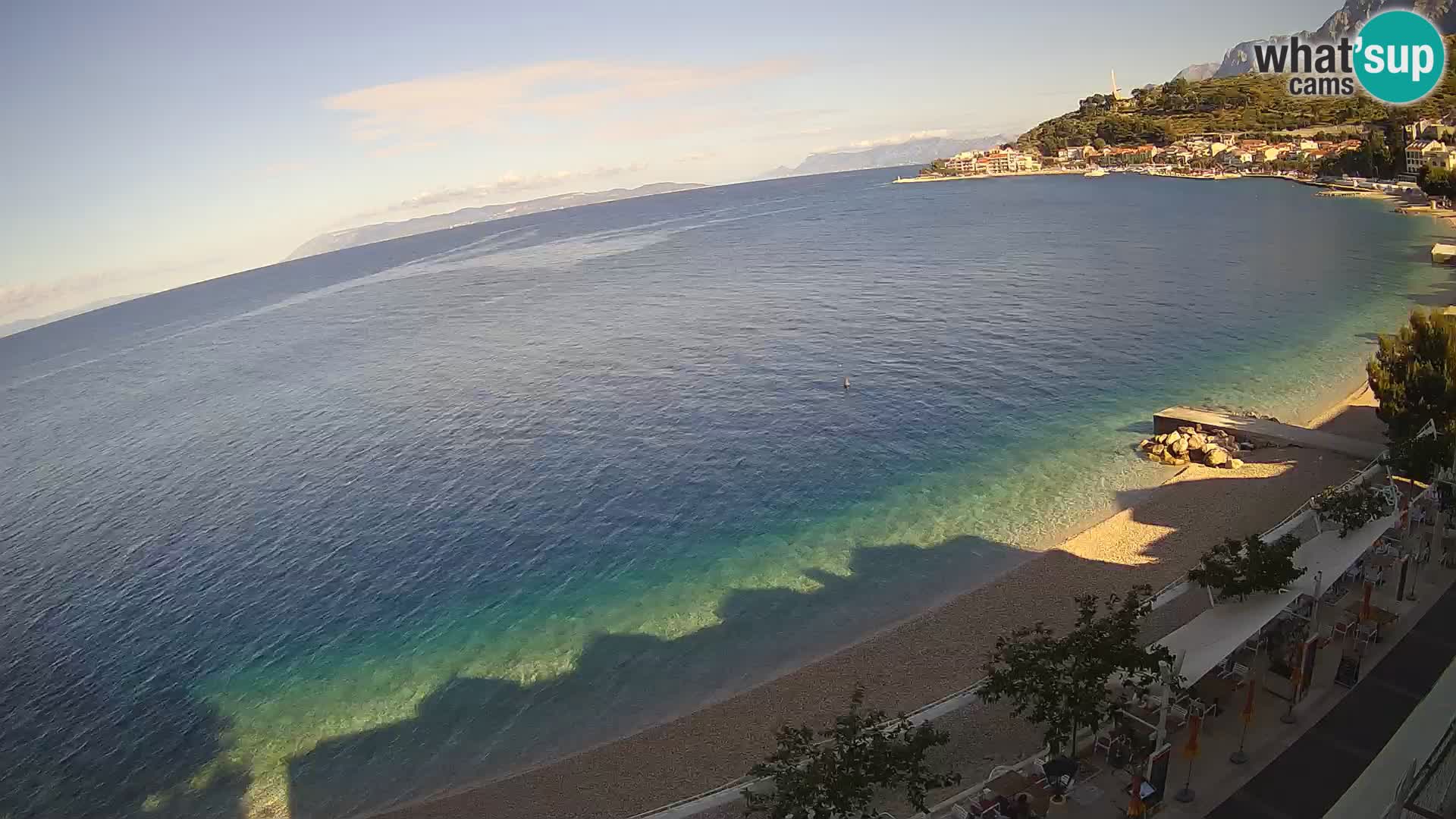 Podgora webcam – panorama beach – Dalmatia – Croatia
