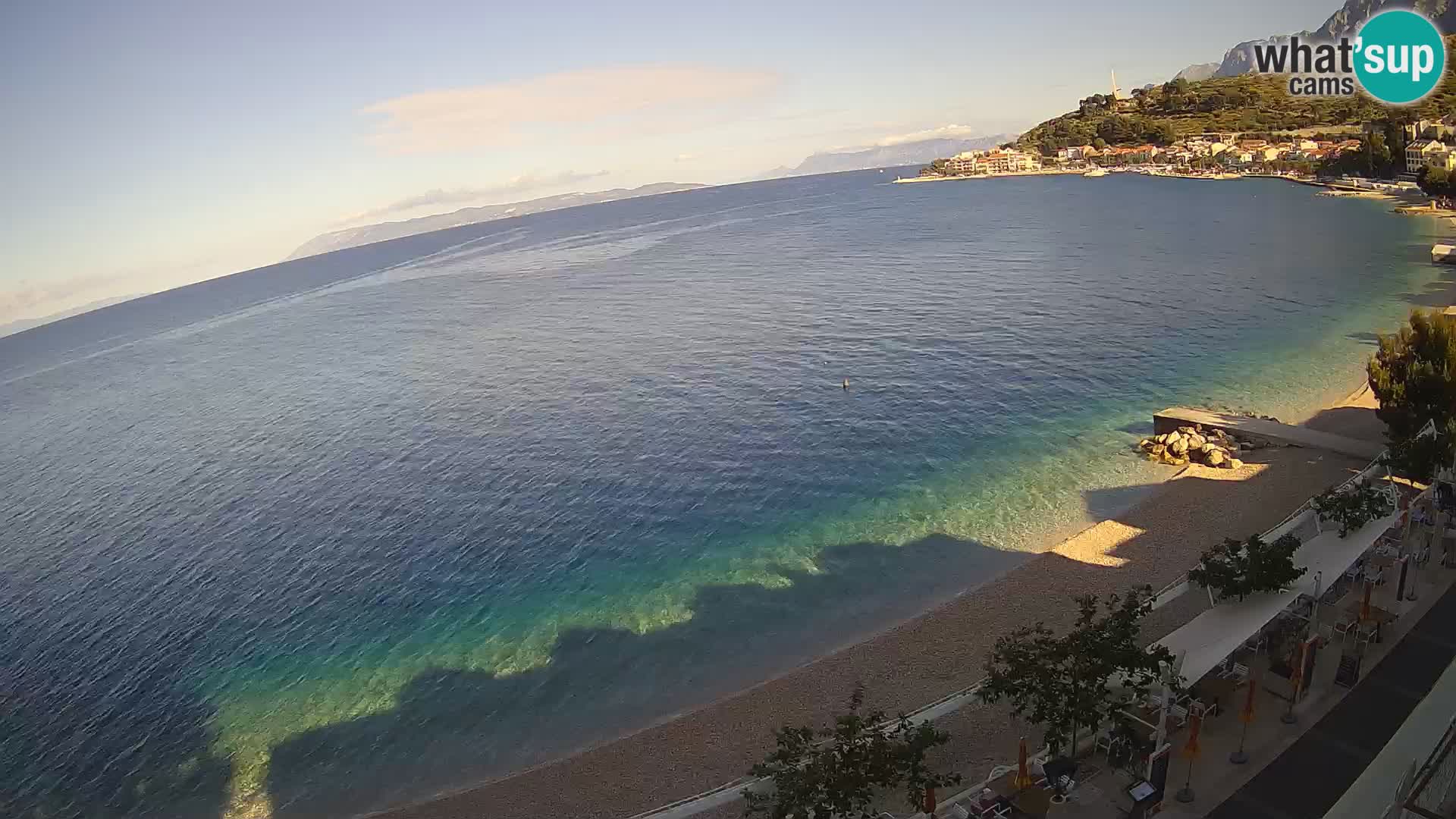 Panorama strand in Podgora