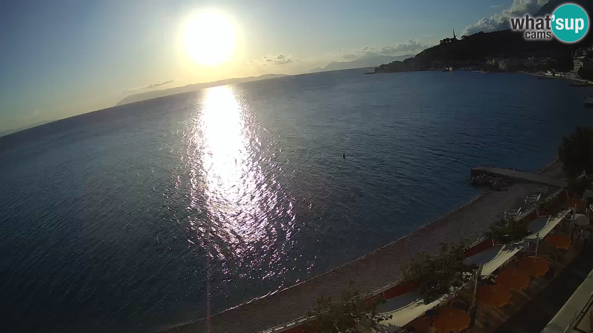 Vista de la playa in Podgora