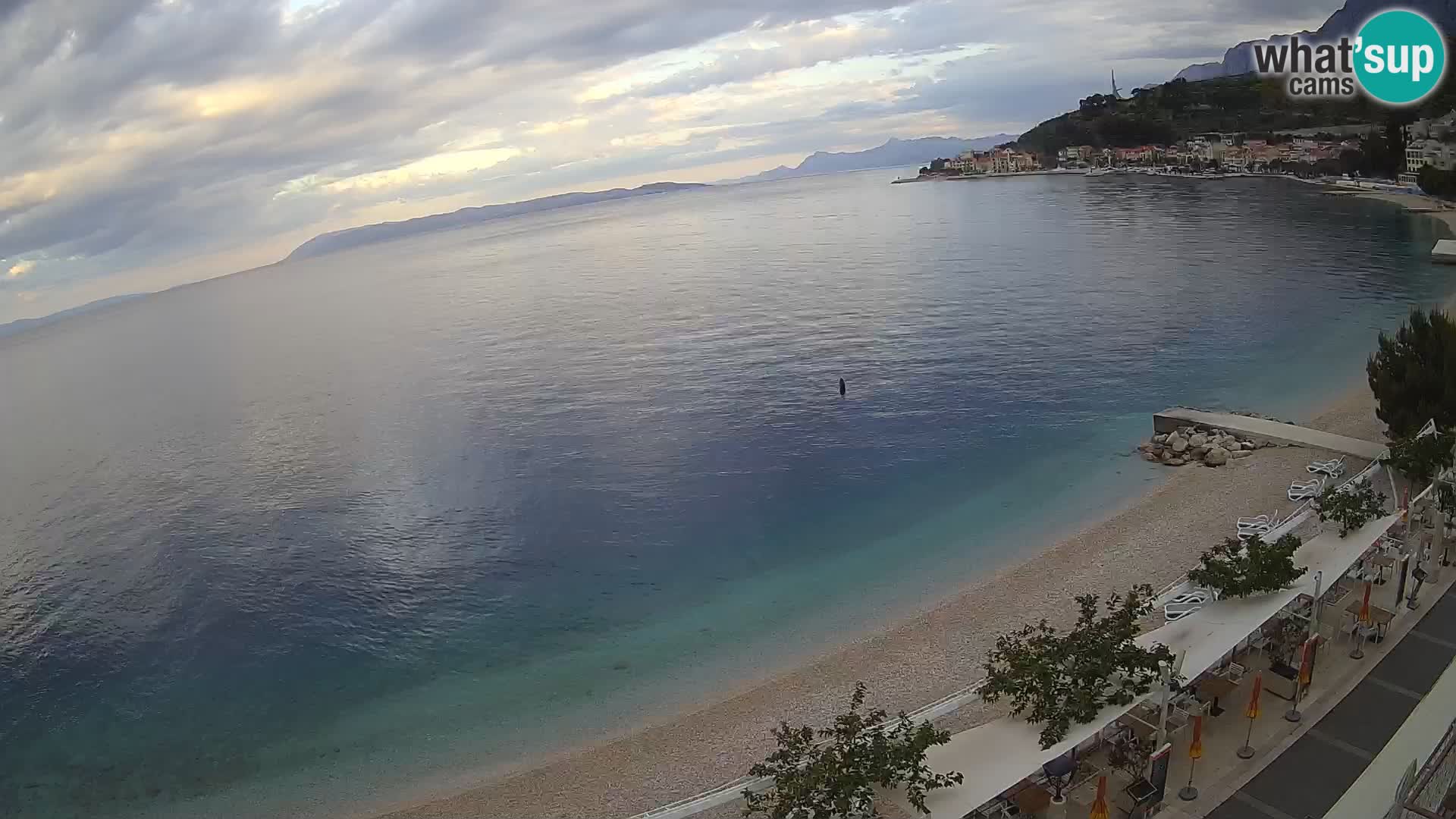 Podgora webcam – panorama beach – Dalmatia – Croatia