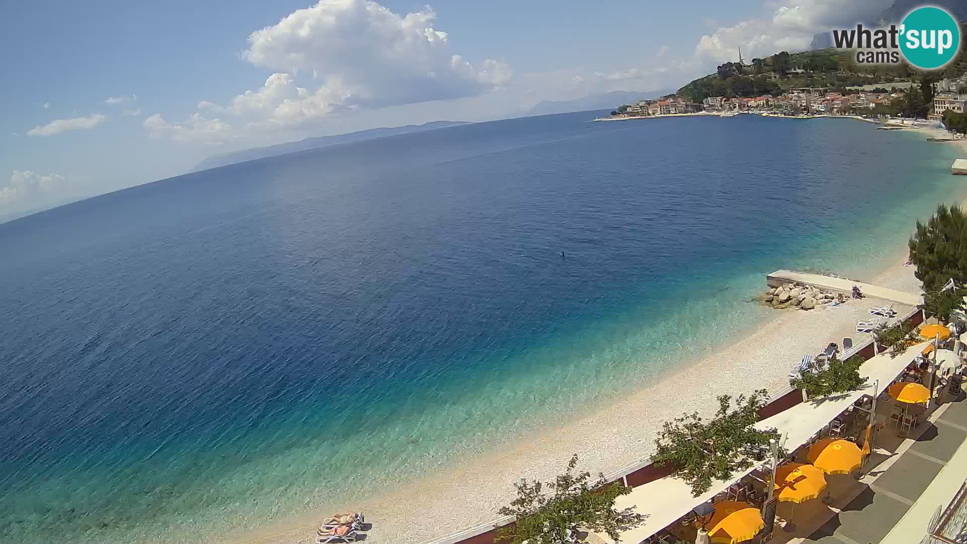 Pogled na plažu Podgori