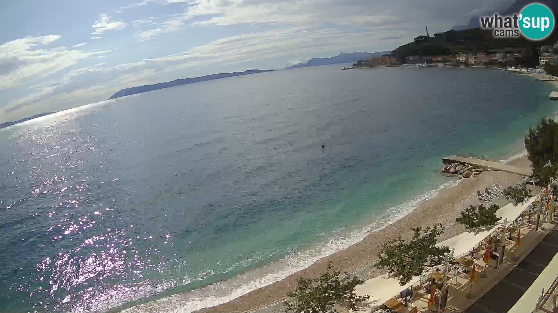 Podgora webcam – panorama beach – Dalmatia – Croatia