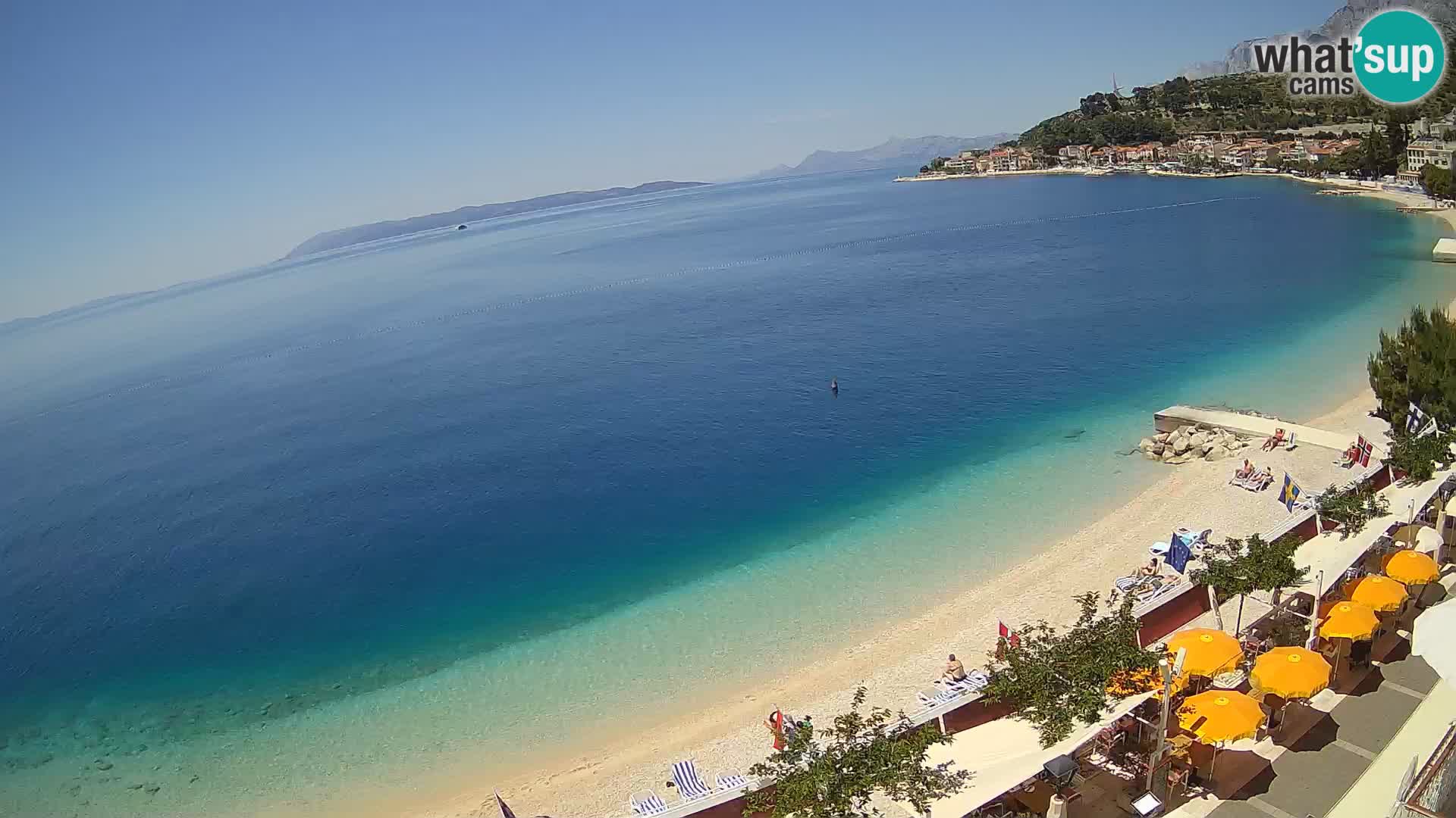 Panorama strand in Podgora