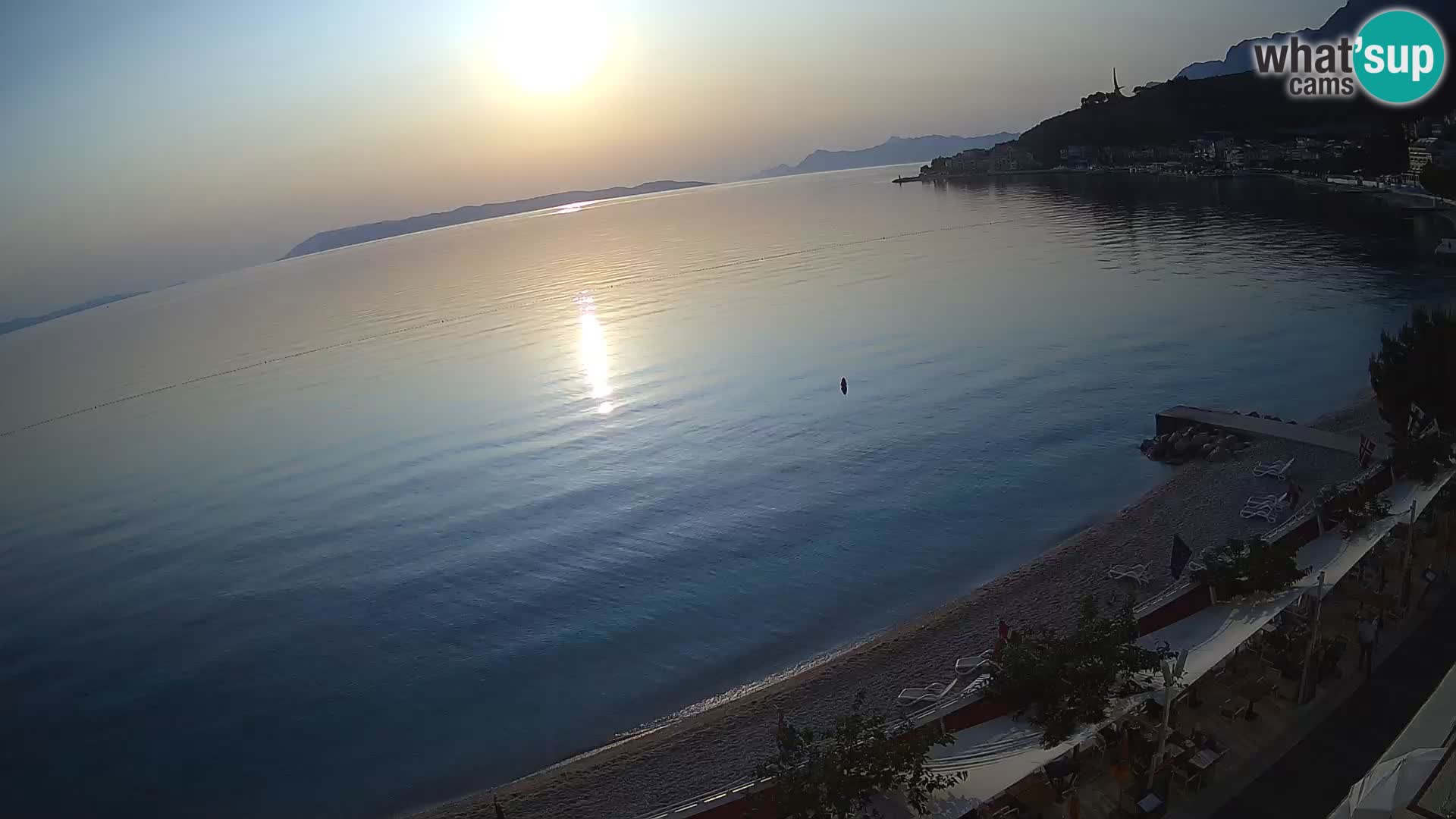 Panorama strand in Podgora