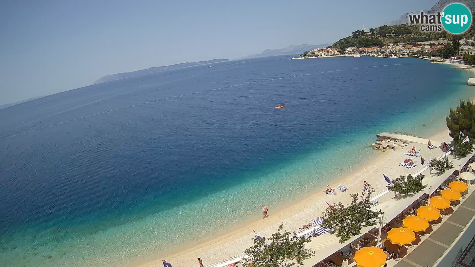 Podgora webcam – panorama beach – Dalmatia – Croatia