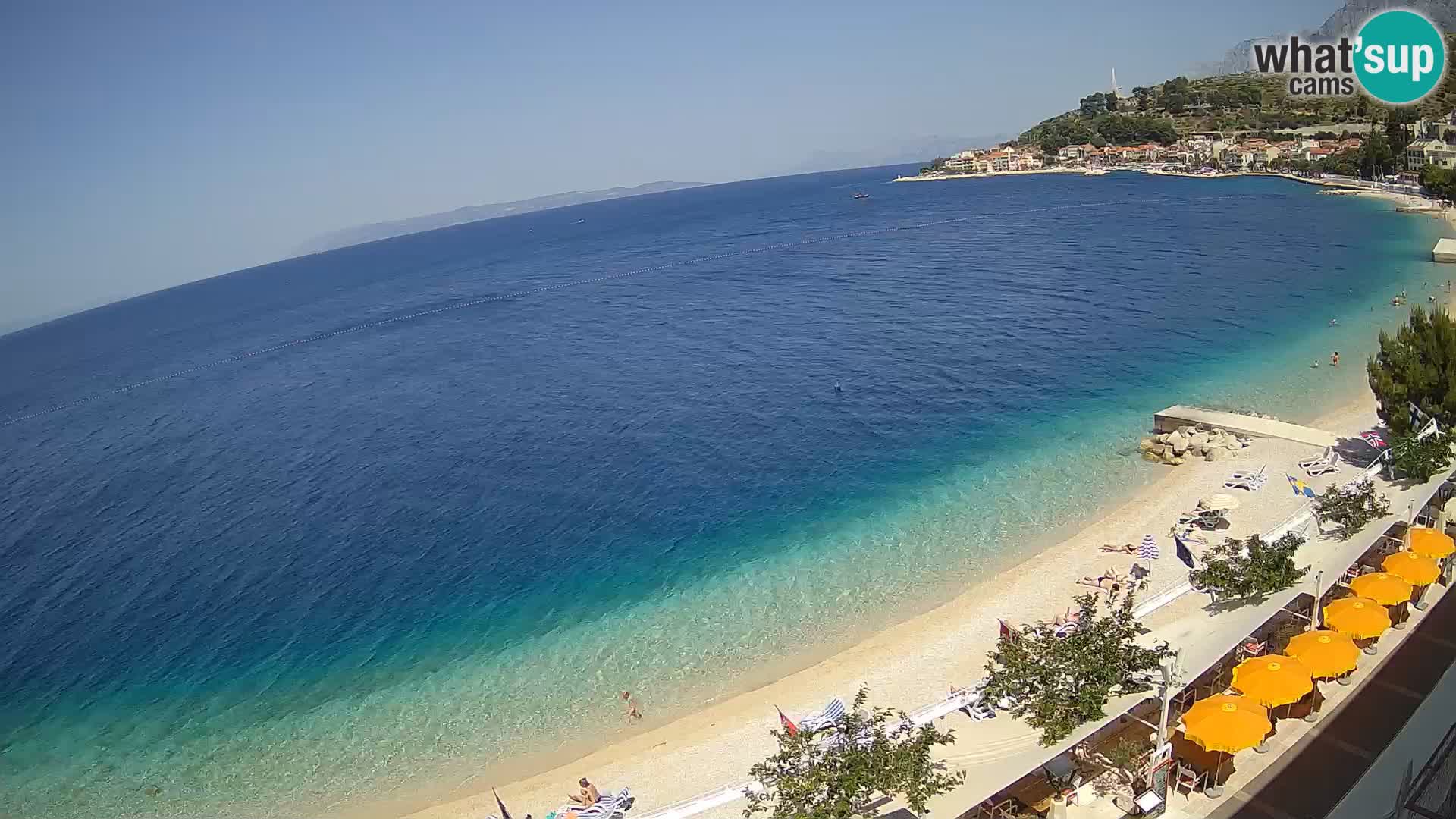 Panorama strand in Podgora