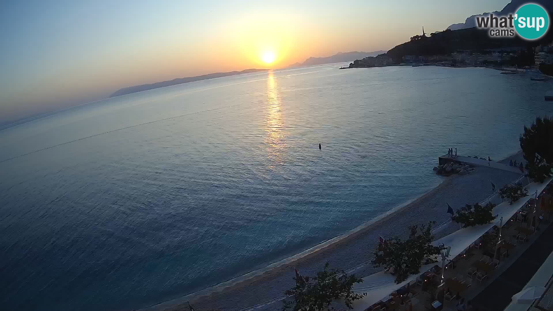 Pogled na plažu Podgori