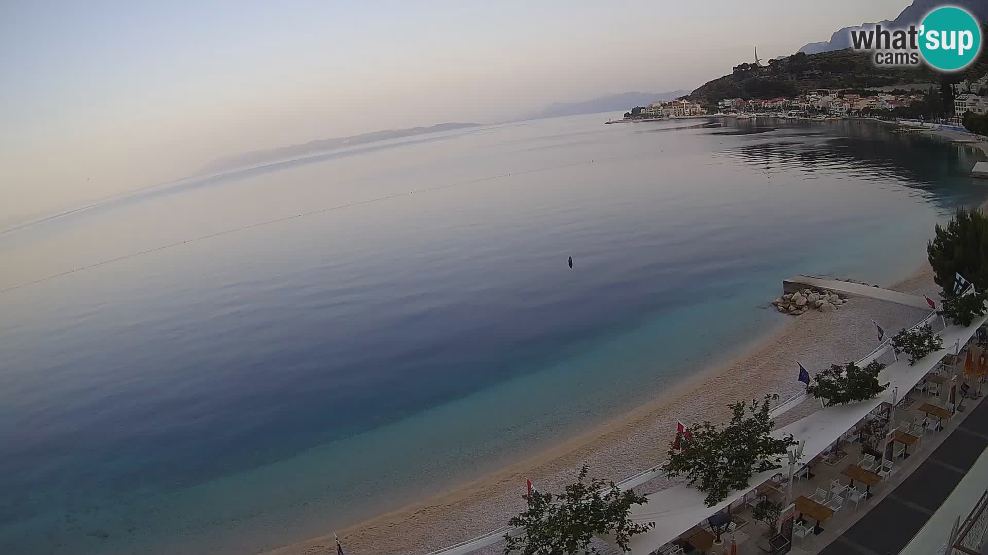 Vista de la playa in Podgora
