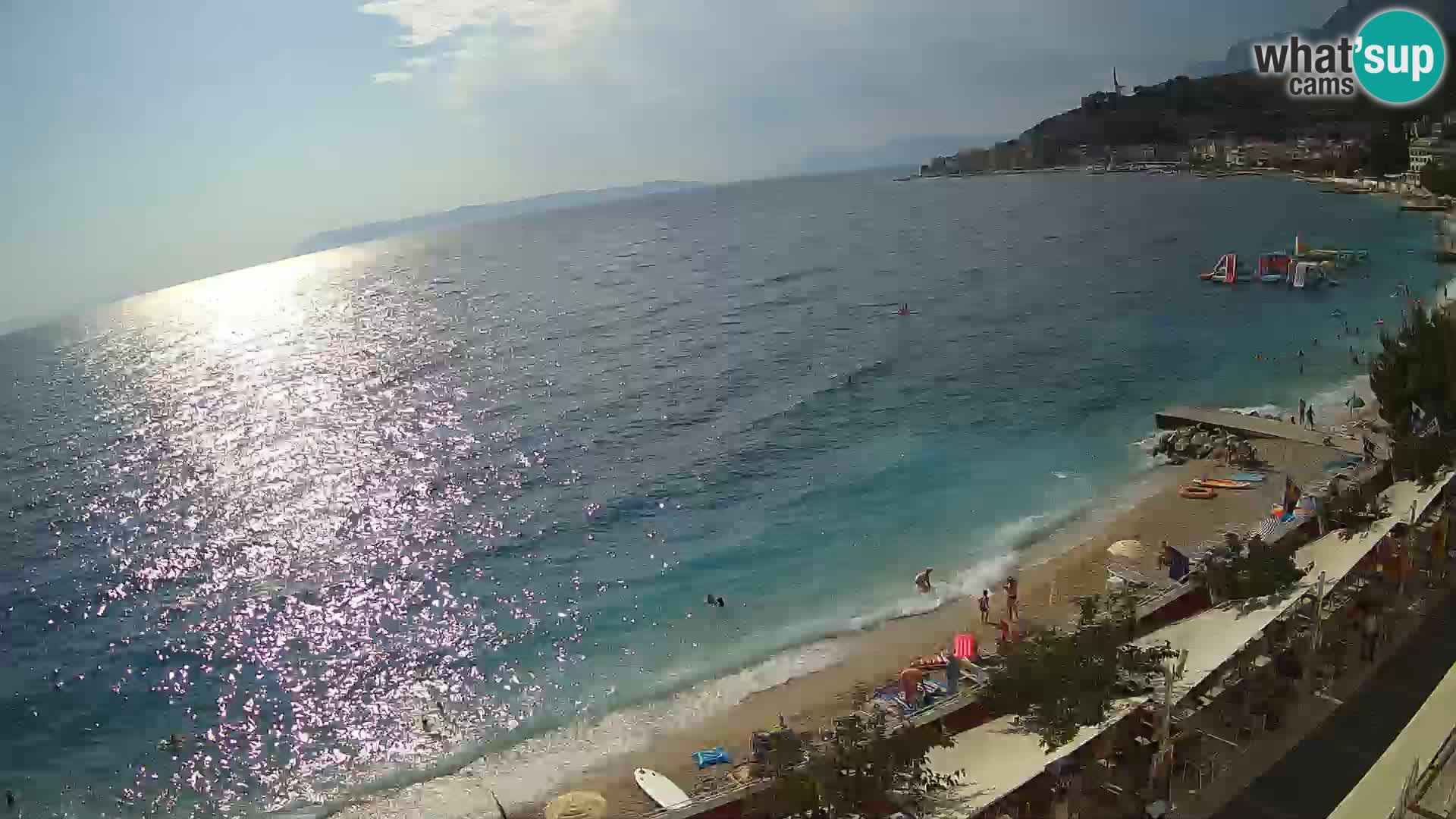 Vista de la playa in Podgora