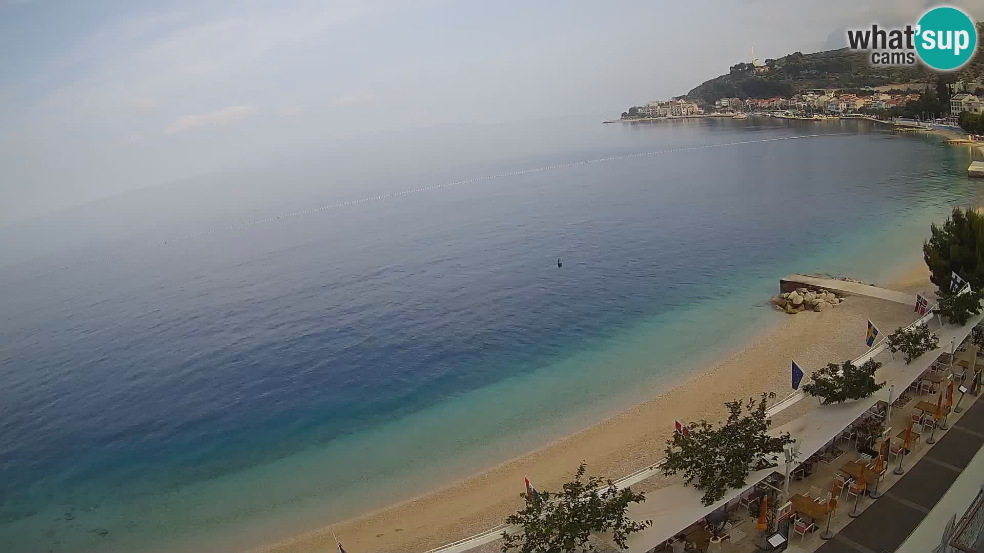 Podgora webcam – panorama beach – Dalmatia – Croatia