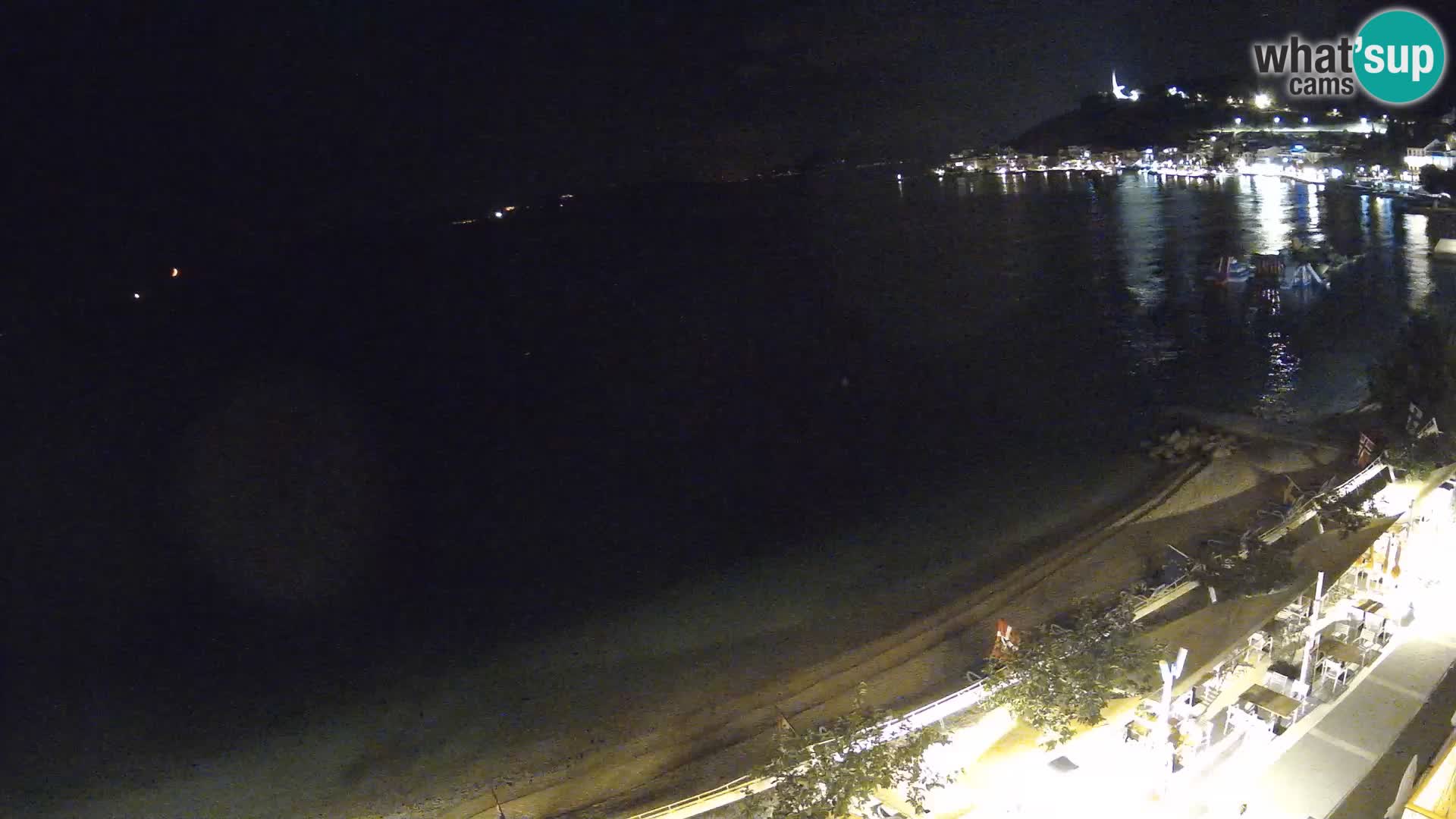 Podgora webcam – panorama beach – Dalmatia – Croatia