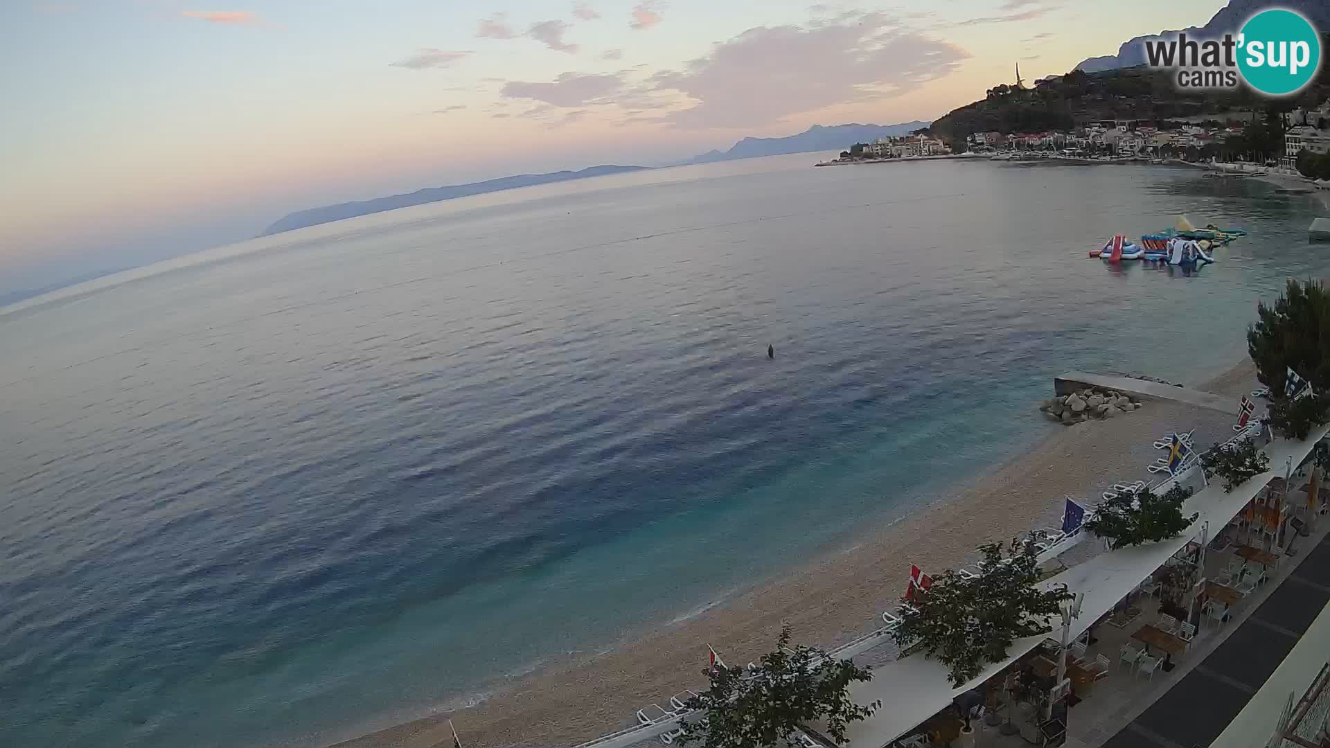 Podgora webcam – panorama beach – Dalmatia – Croatia