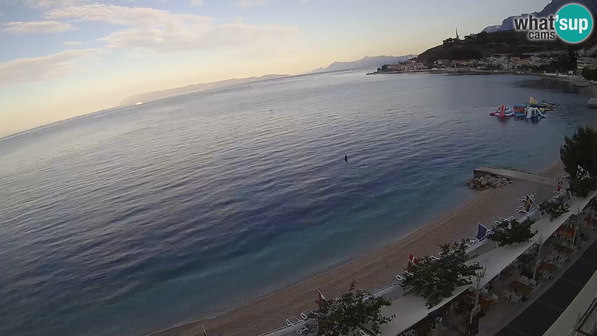 Panorama strand in Podgora