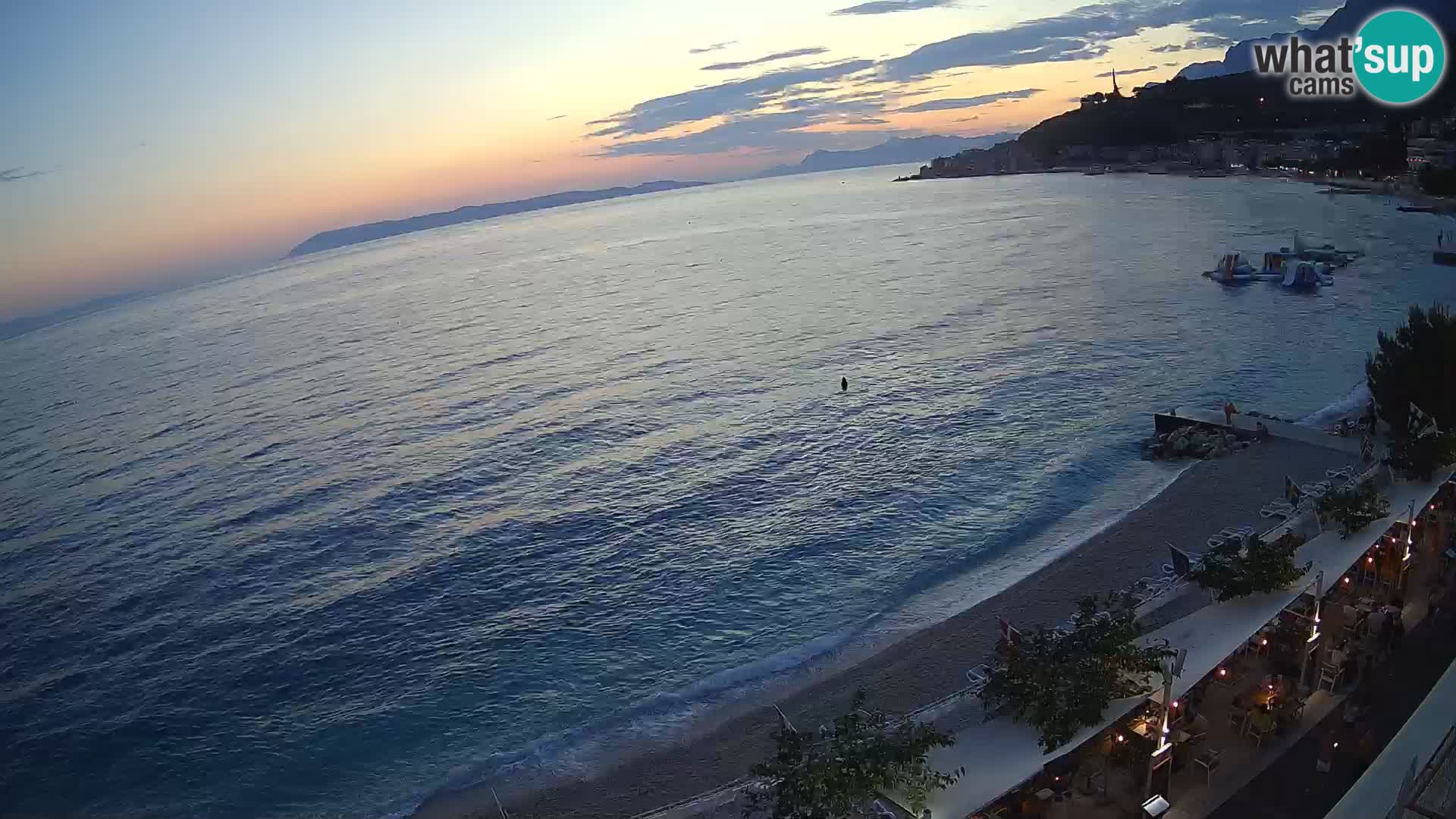 Panorama strand in Podgora