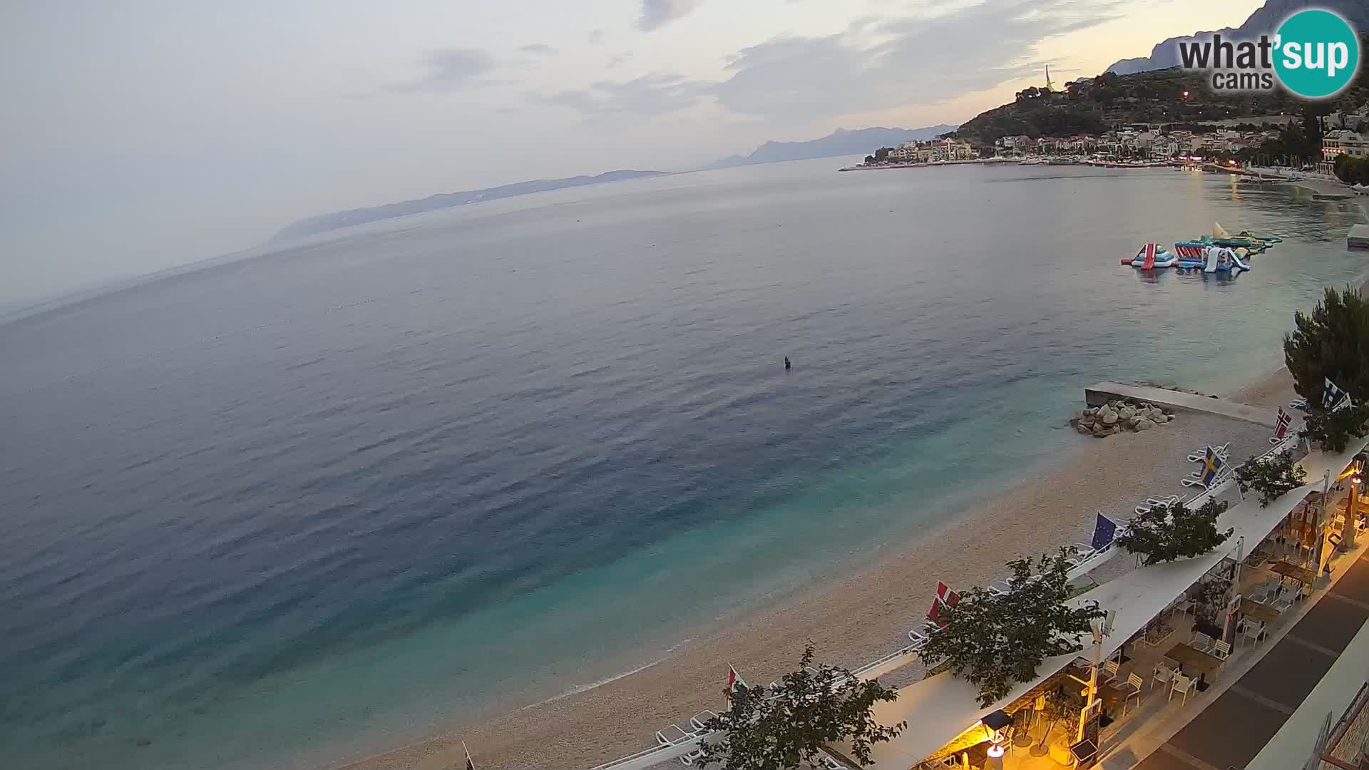 Vista de la playa in Podgora