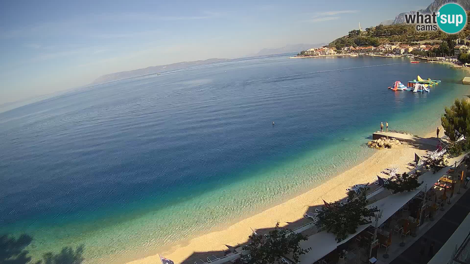 Vue de plage in Podgora