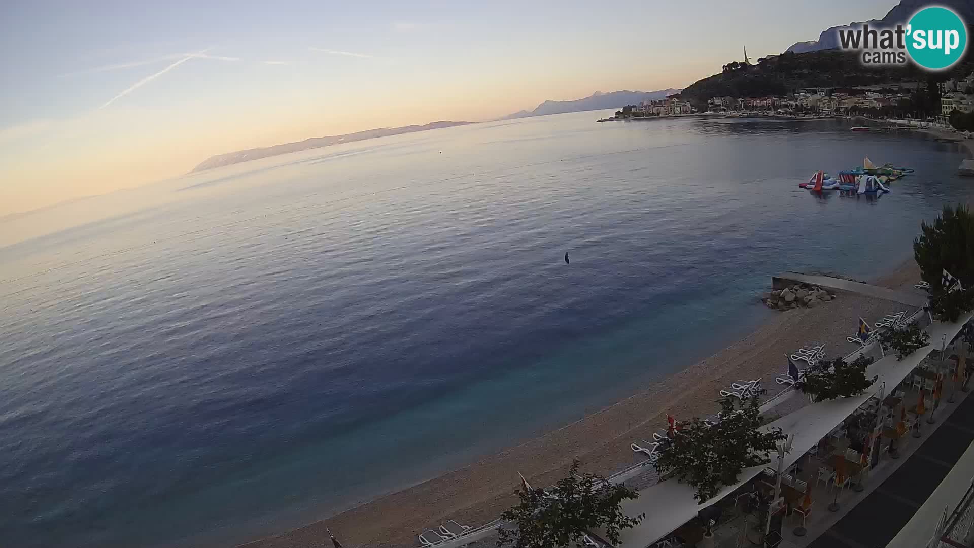 Vista de la playa in Podgora